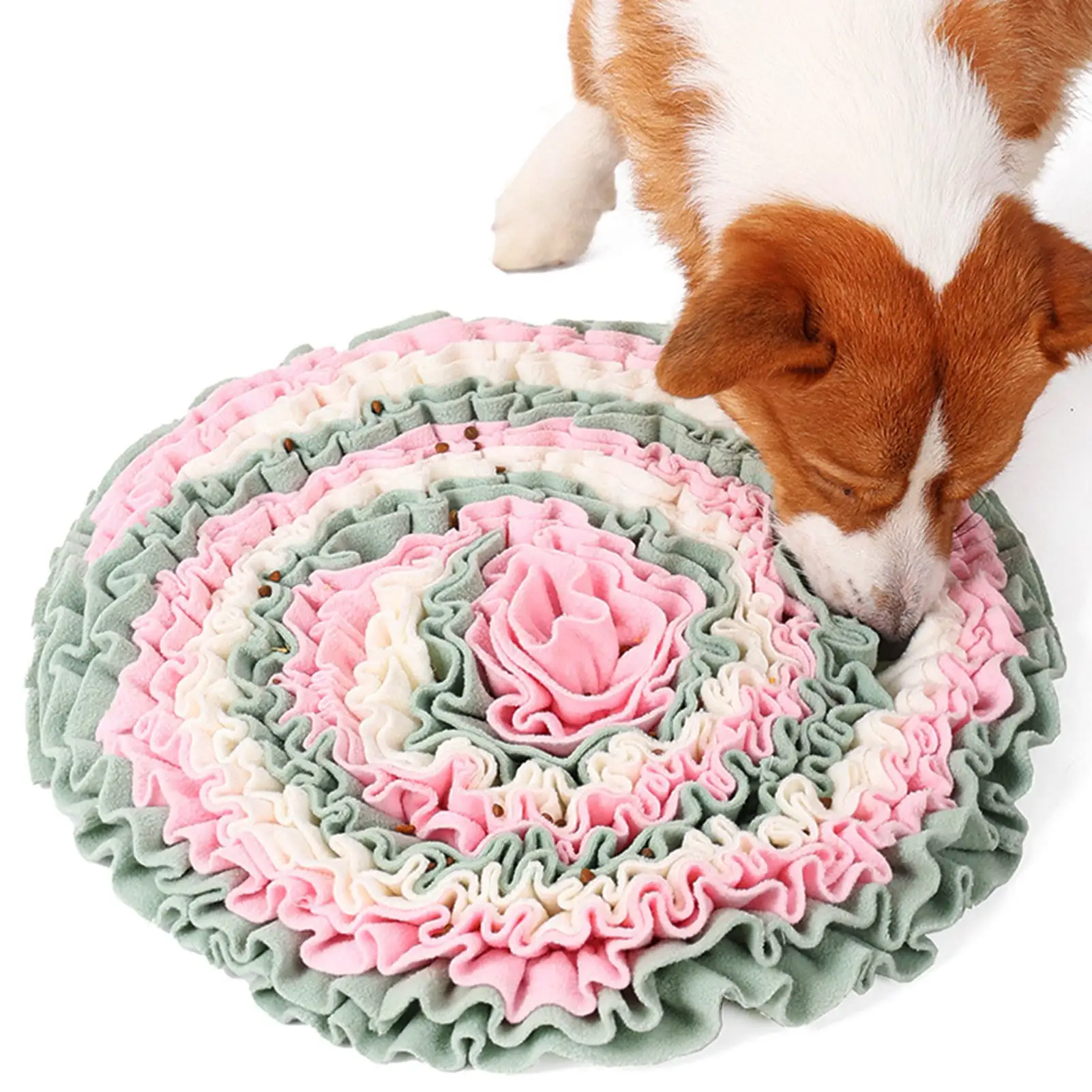 Walbest Pet Snuffle Mat for Dogs.Dog Lollipop Pattern Toys Interactive Feed Games for Boredom.Dog Treat Dispenser Stress Relief