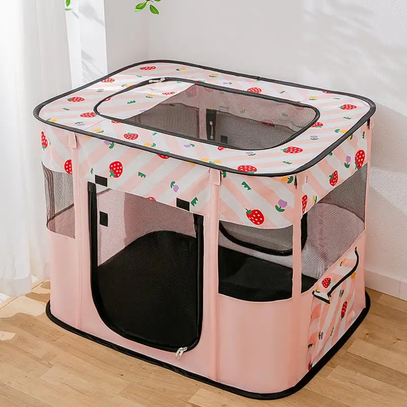 Merkaren Portable Cat Dog Crate | Foldable Dog Case Tent | Collapsible Travel Crate | for Dogs/Cats/Rabbit