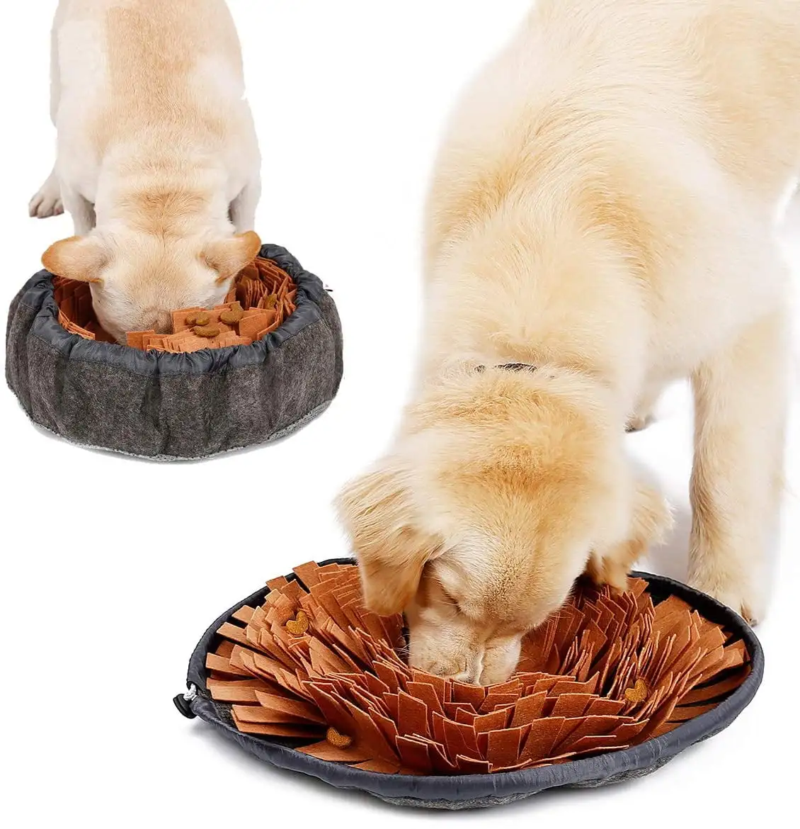 Pet Snuffle Mat for Dogs. Interactive Feed Game for Boredom. Encourages Natural Foraging Skills for Cats Dogs Bowl Travel Use. Dog Treat Dispenser Indoor Outdoor Stress Relief