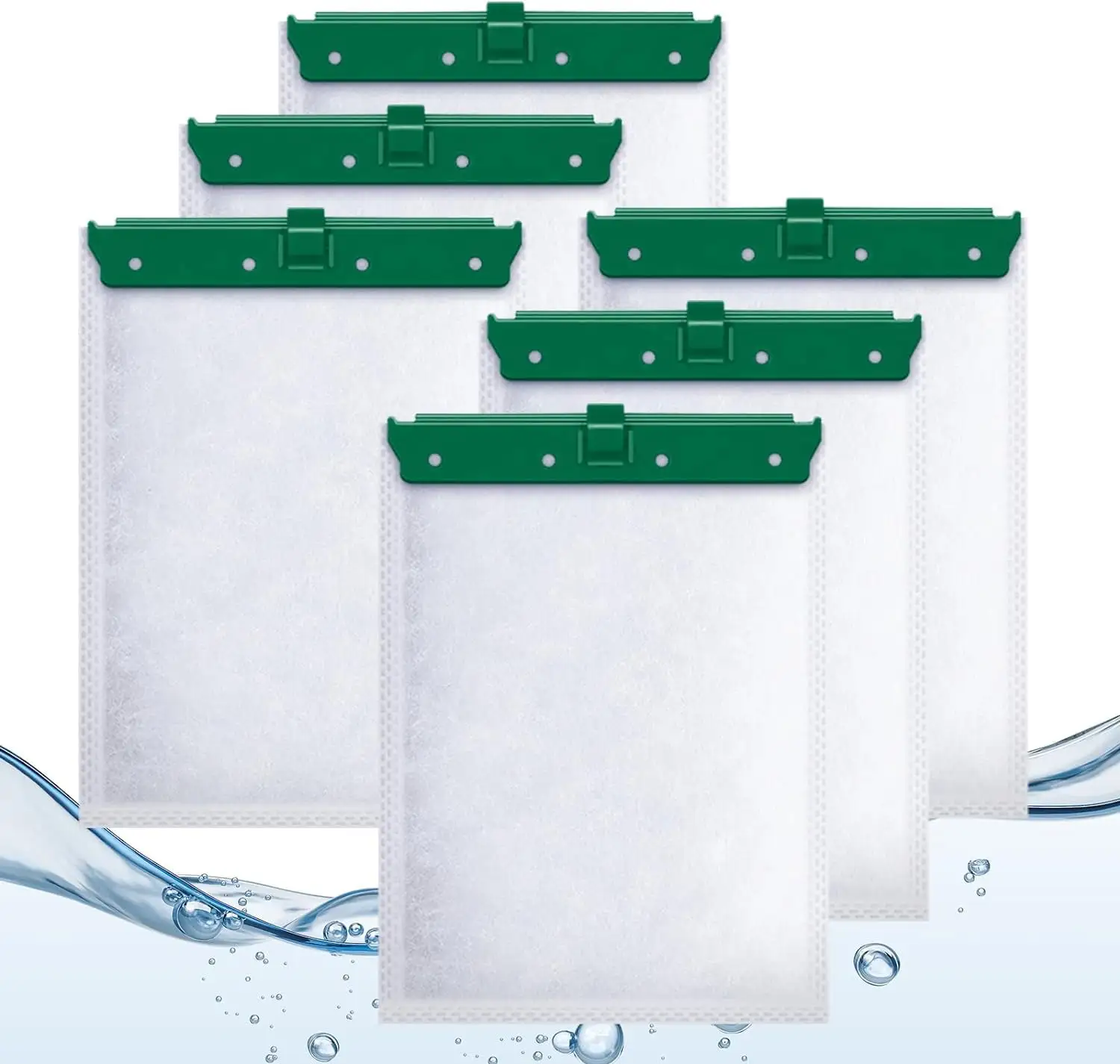 6 Packs Medium Aquarium Filter Cartridge for Tetra Whisper Bio-Bag Power Filters. Medium Replacement Filter Cartridges for Tetra ReptoFilter Cartridges Aquariums