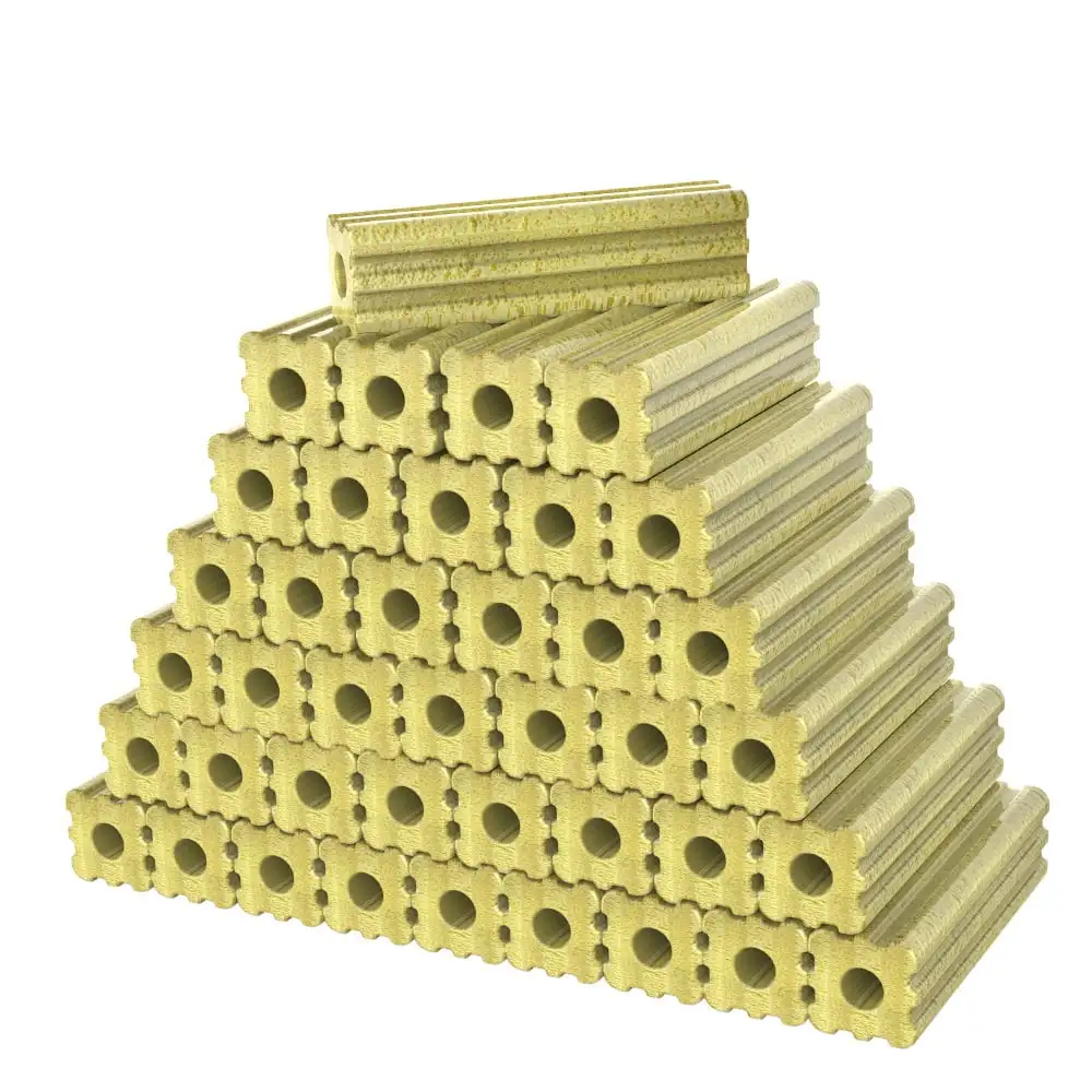 6-inch Long Large Aquarium Fish Tank Filter Media 100pcs High Density Yellow Bio Ceramic Blocks For Aquarium Fresh Water Fish Tank. Sea Water Marine Fish Tank. Sump Tank. Koi Pond and else