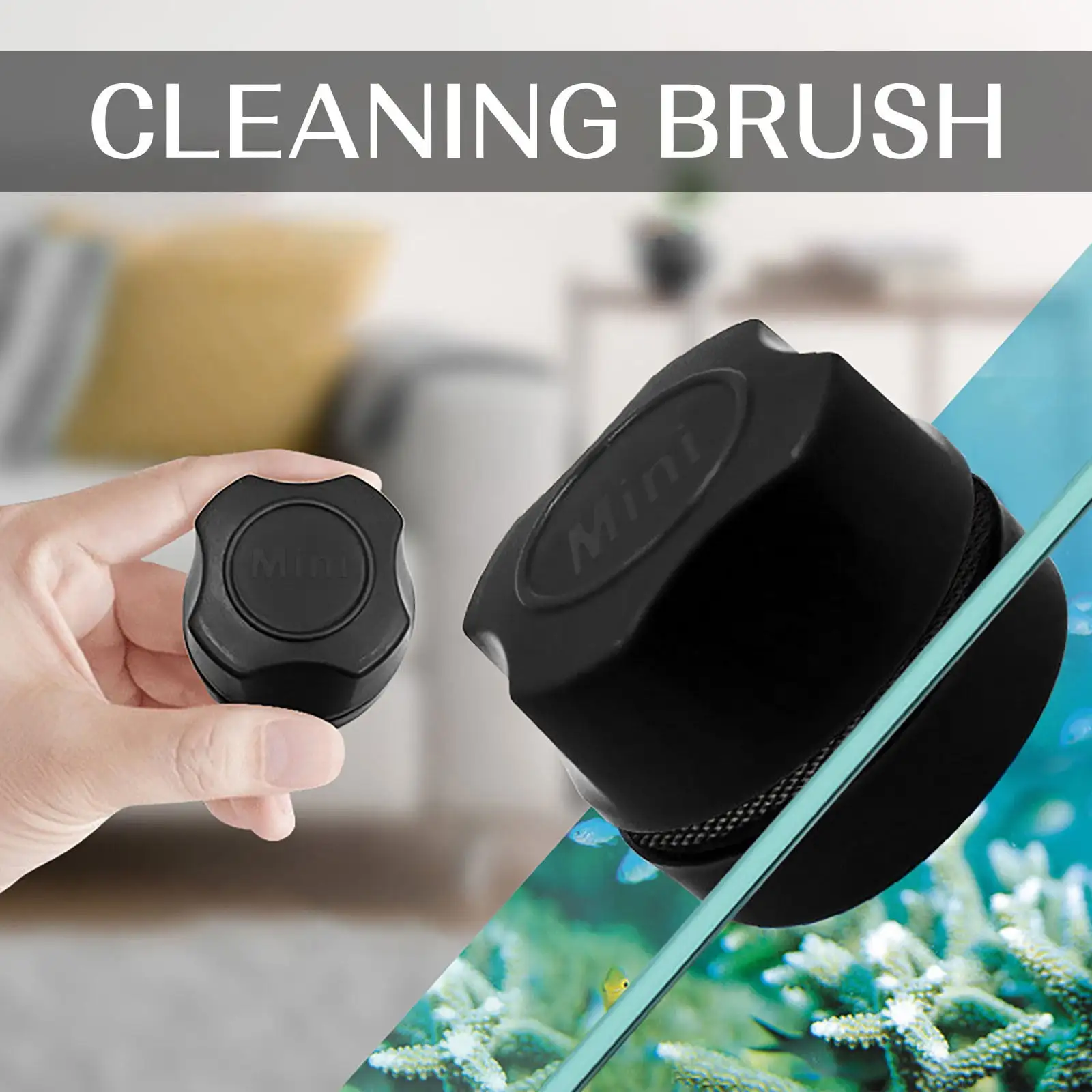 Apmemiss Wholesale Magnetic Aquarium Fish Tank Glass Cleaner Scrubberes Floating Clean Brush