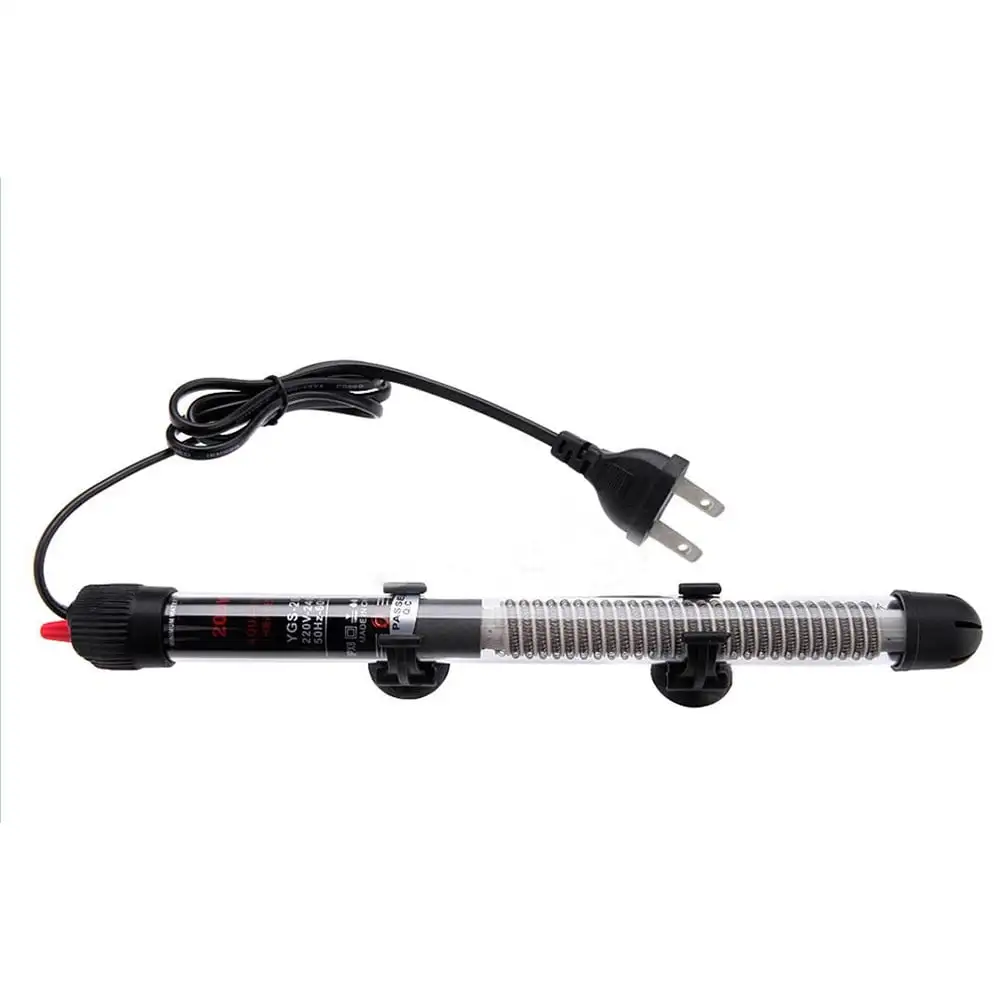 xiuh submersible water vitreous heater heating rod for aquarium fish tank black a