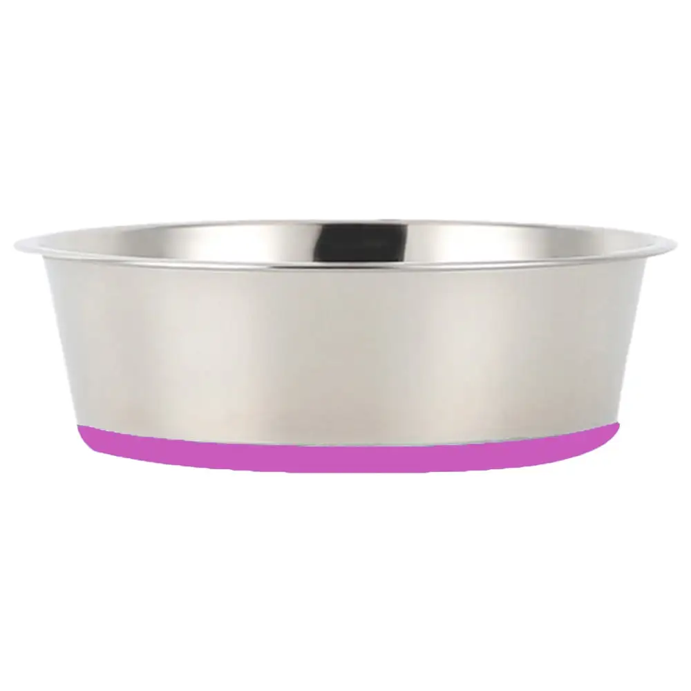 Stainless Steel Dog Bowls. Anti-Skid Metal Dog Bowls with Rubber Base. Small Dog Food Water Bowls