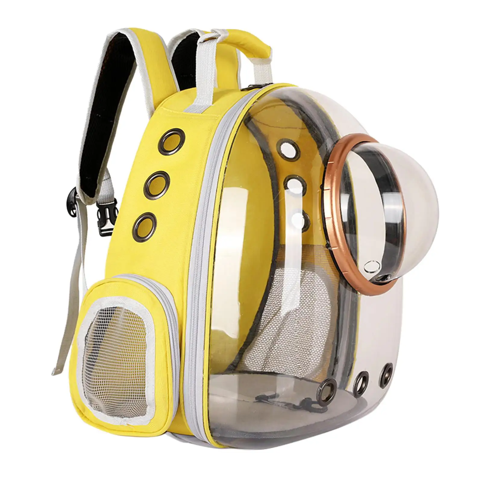 Capsule Backpack Travel Sightseeing Knapsack Yellow