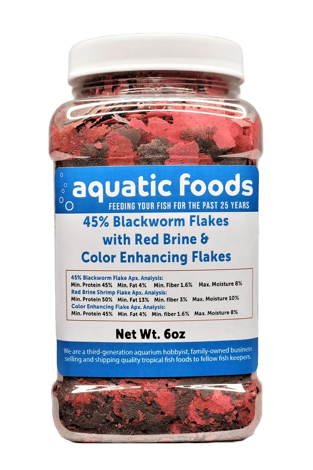 45% Blackworm & Red Brine Shrimp & Color Flake Mix for Cichlids. Discus. for All Community Tropical Fish. Aquatic Foods/Zeigler Flakes a?|6oz Med Jar