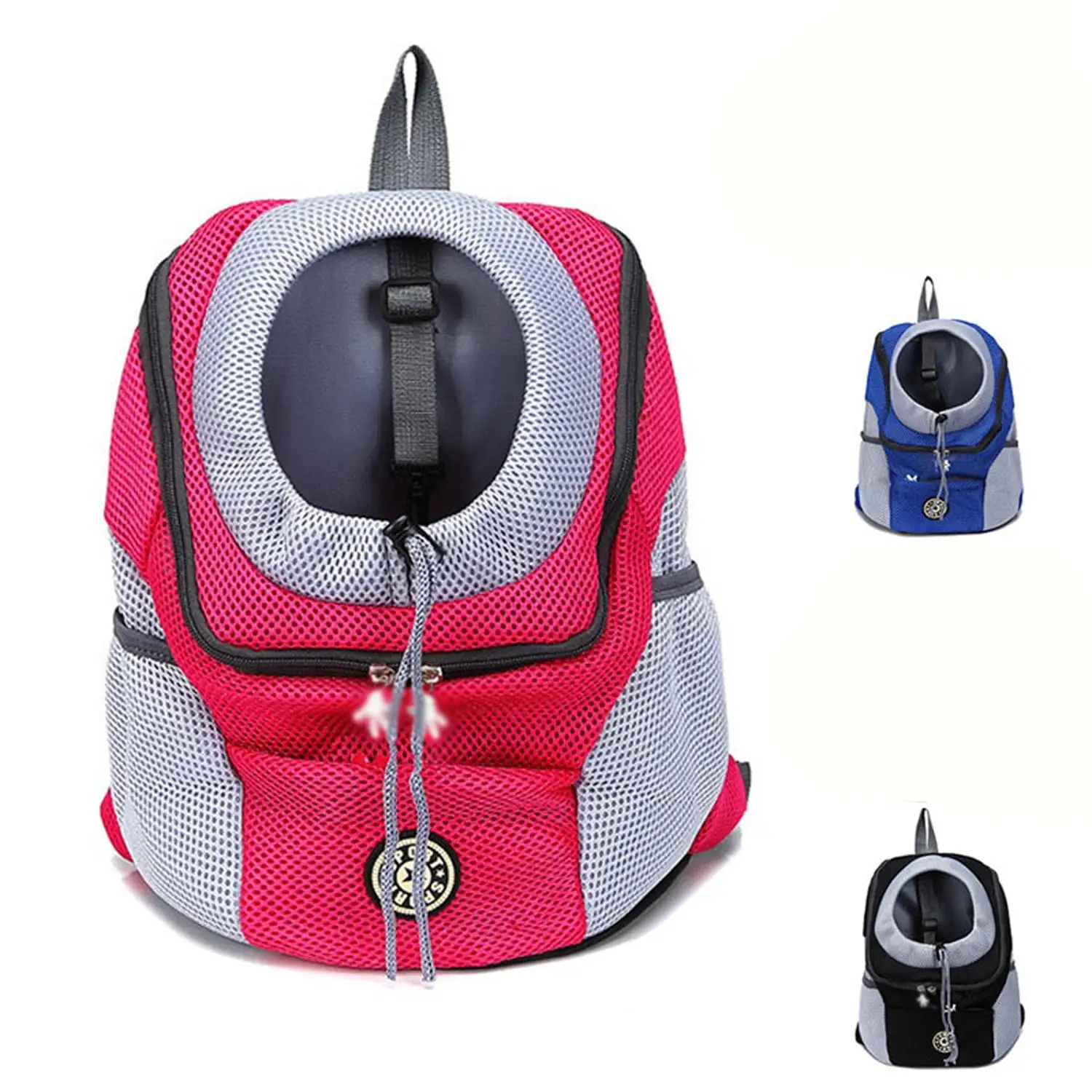 Dog Cat Pet Carrier Backpack.Adjustable Puppy Front Pet Carrier Bag with Breathable Head-Out Design and Waterproof Bottom.Airline Approved for Outdoor Travel Walking Pet backpack