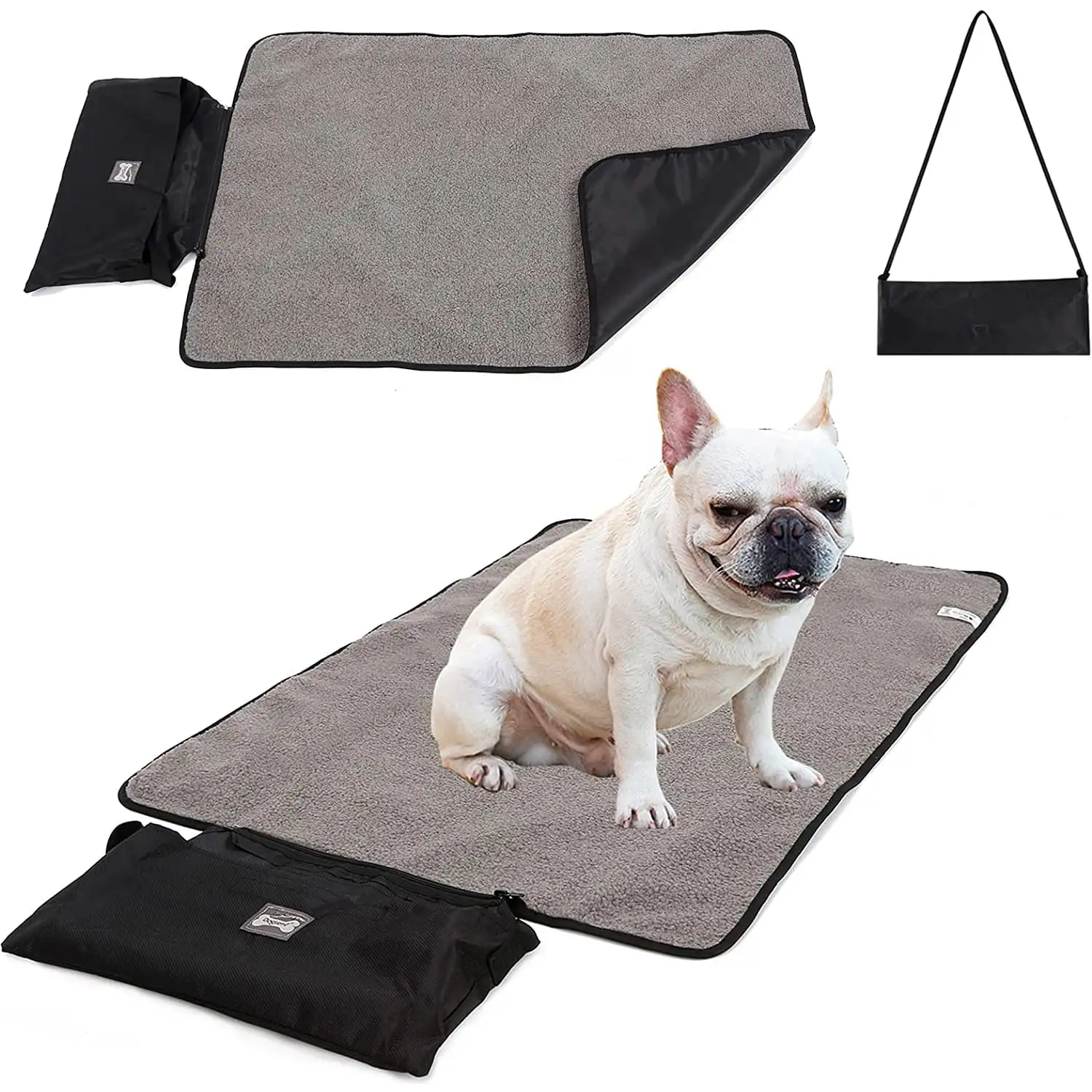 BT Bear 1PC 39In Outdoor Dog Bed. Waterproof & Foldable Camping Travel Pet Mat. Portable Double Sided Available Pet Pad. Large Size Easy to Clean. Breathable and Odor Resistant Pet Cooling Pad 28*39