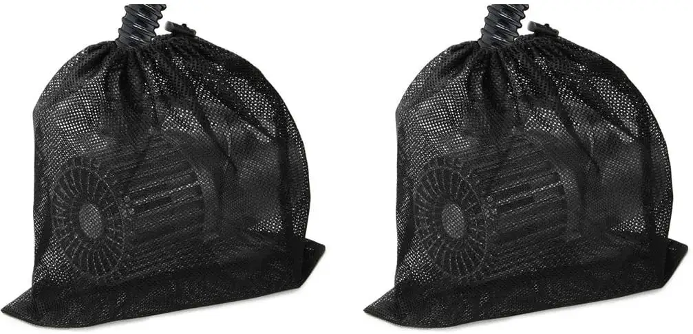 Pump barrier bag with drawstring pond mesh pump filter bag for pond biological filter. aquarium filter and outdoor swimming pool black media bag