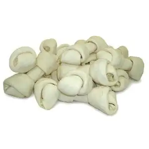 HDP Premium Natural Rawhide Bones 4-5 Size:Pack of 1