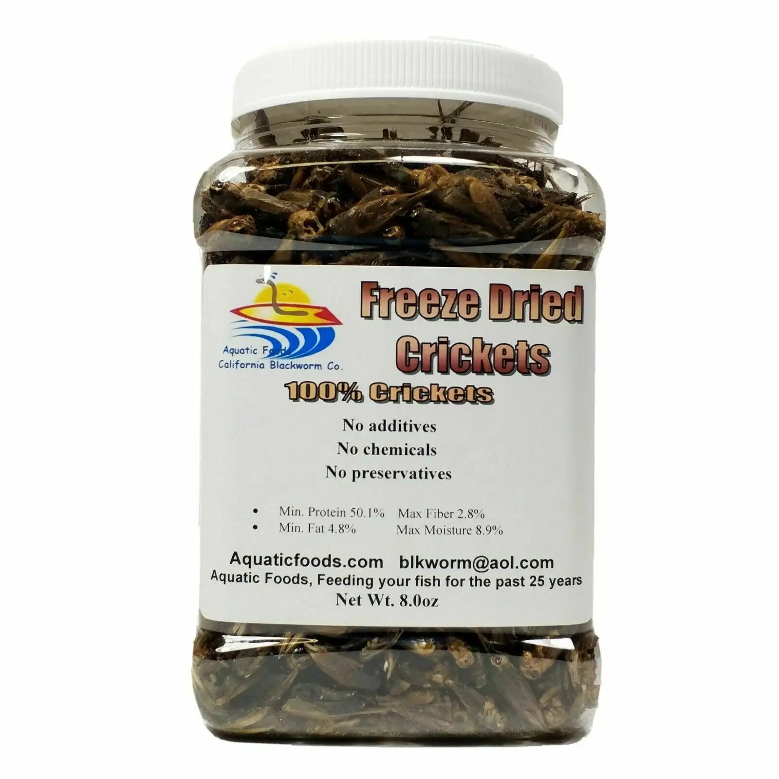 Crickets - Freeze Dried Crickets. Freeze Dried Gourmet Mix Included??Large Jar 8oz