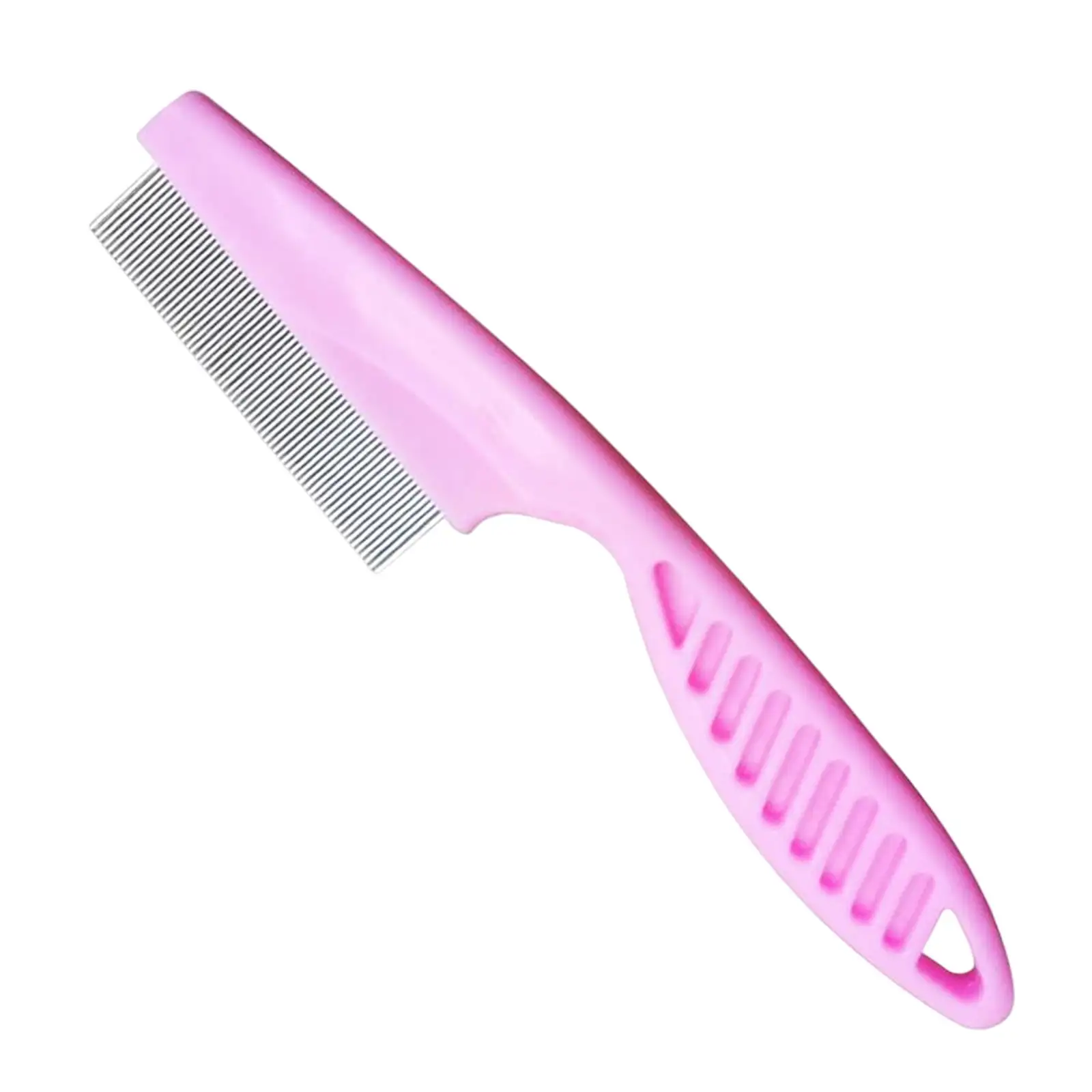 Cat Dog Lice Flea Comb Multifunctional Grooming Tool Pet Supplies (Pink S)