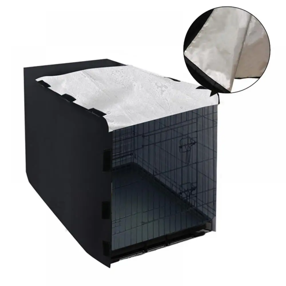 Dog Cage Cover Durable Waterproof Windproof Pet Dog Cage Cover Indoor And Outdoor Protection