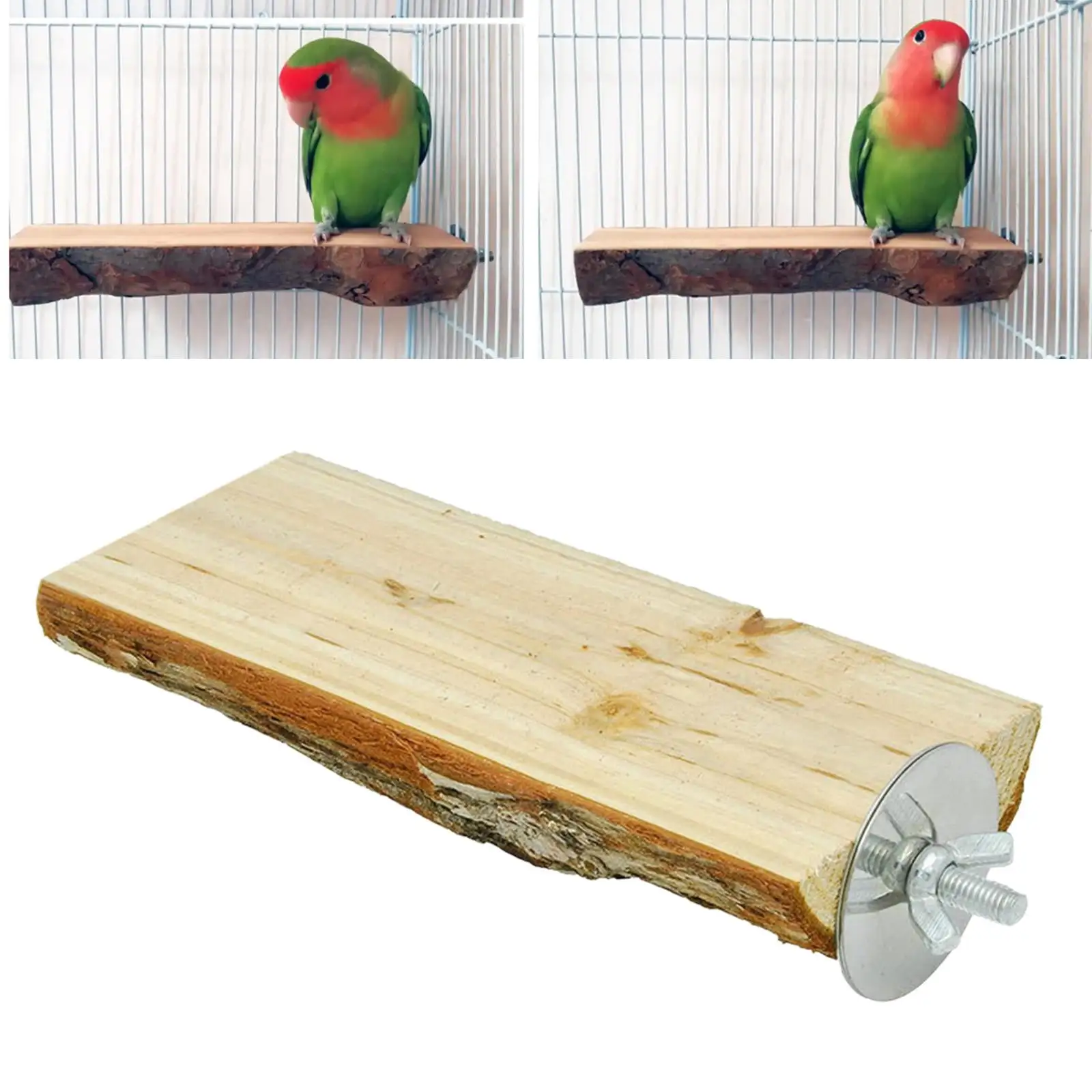 Bird Parrot Perches. Natural wooden bird Perch Stand Platform Paw Grinding Set Accessories for Parakeets. Cockatiels. Budgies. Conures . 6-7cm 18cm