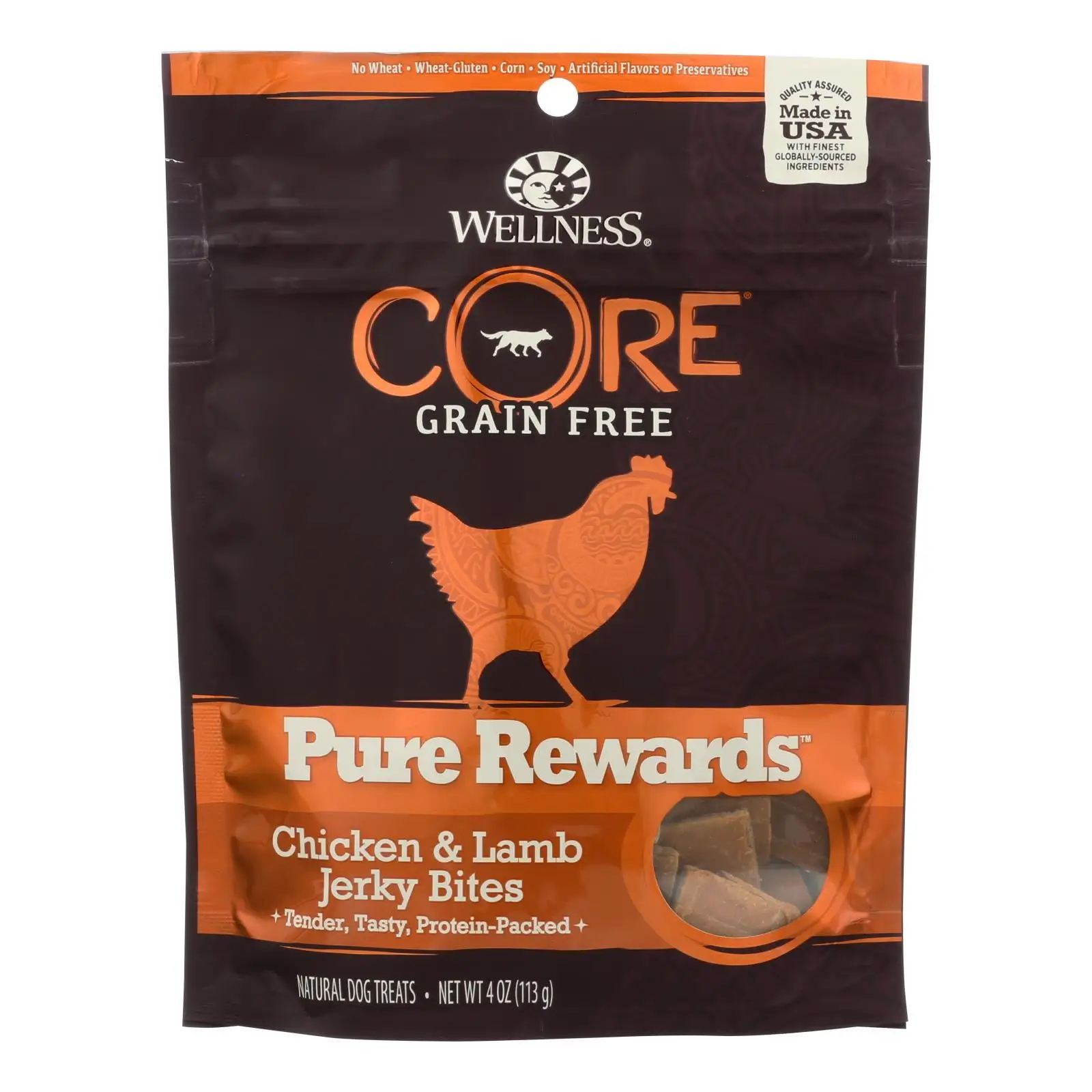 Wellness Pure Rewards Natural Dog Treats - Case Of 8 - 4 Oz