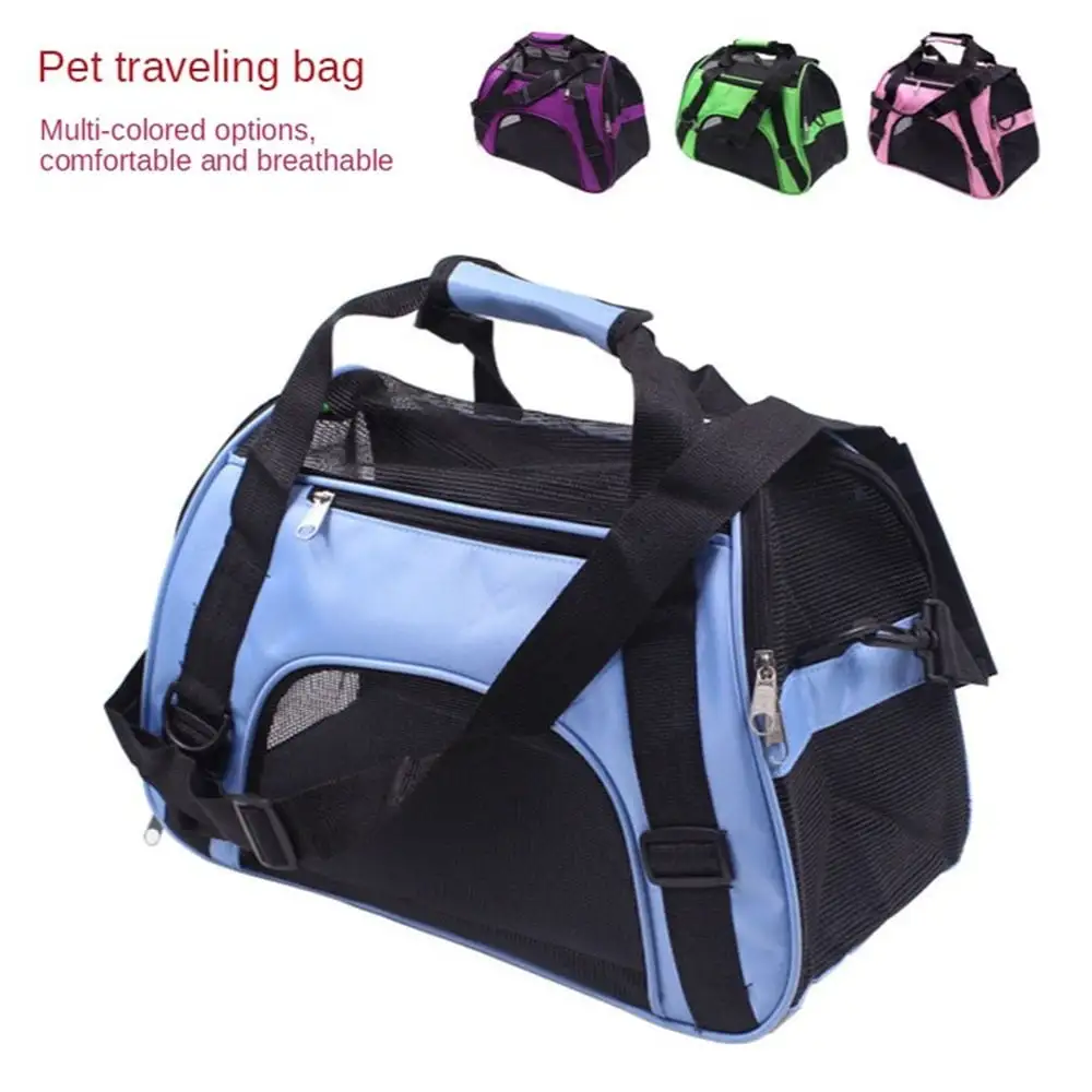 Yipa Soft Pet Carrier Airline Approved Soft Sided Pet Travel Carrying Handbag Under Seat Compatibility. Perfect for Cats and Small Dogs Breathable 4-Windows Design Green Small Size