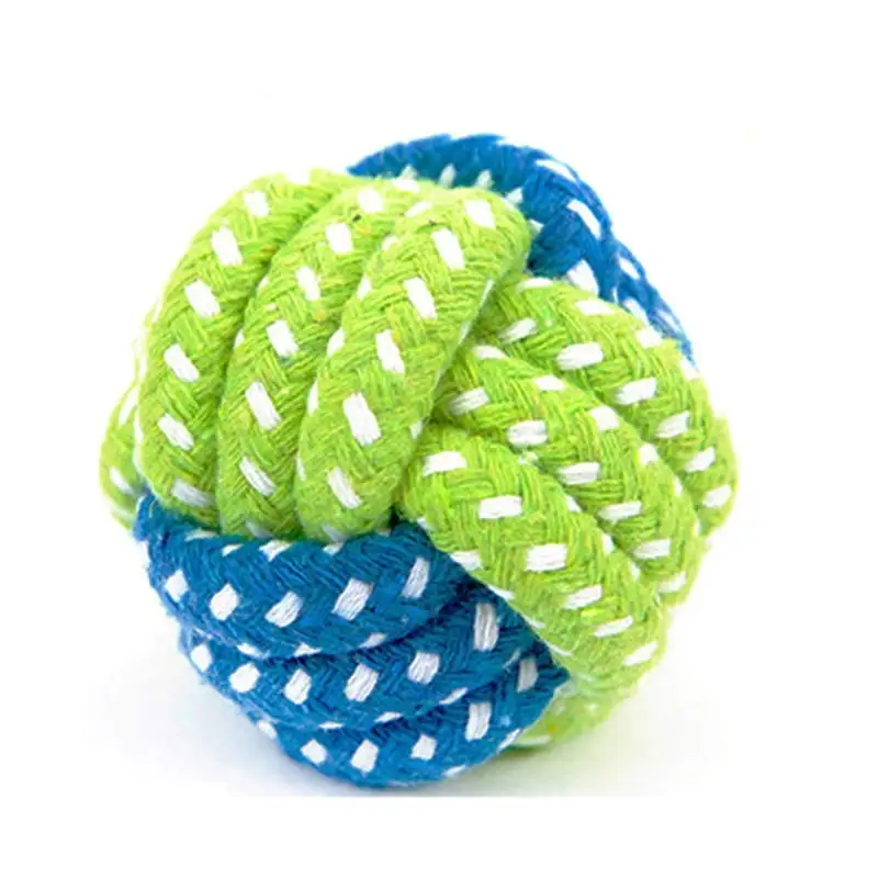 TureClos Pet Supply Dog Toys Dogs Chew Teeth Clean Outdoor Training Fun Playing Rope Ball Toy For Large Small Dog Cat