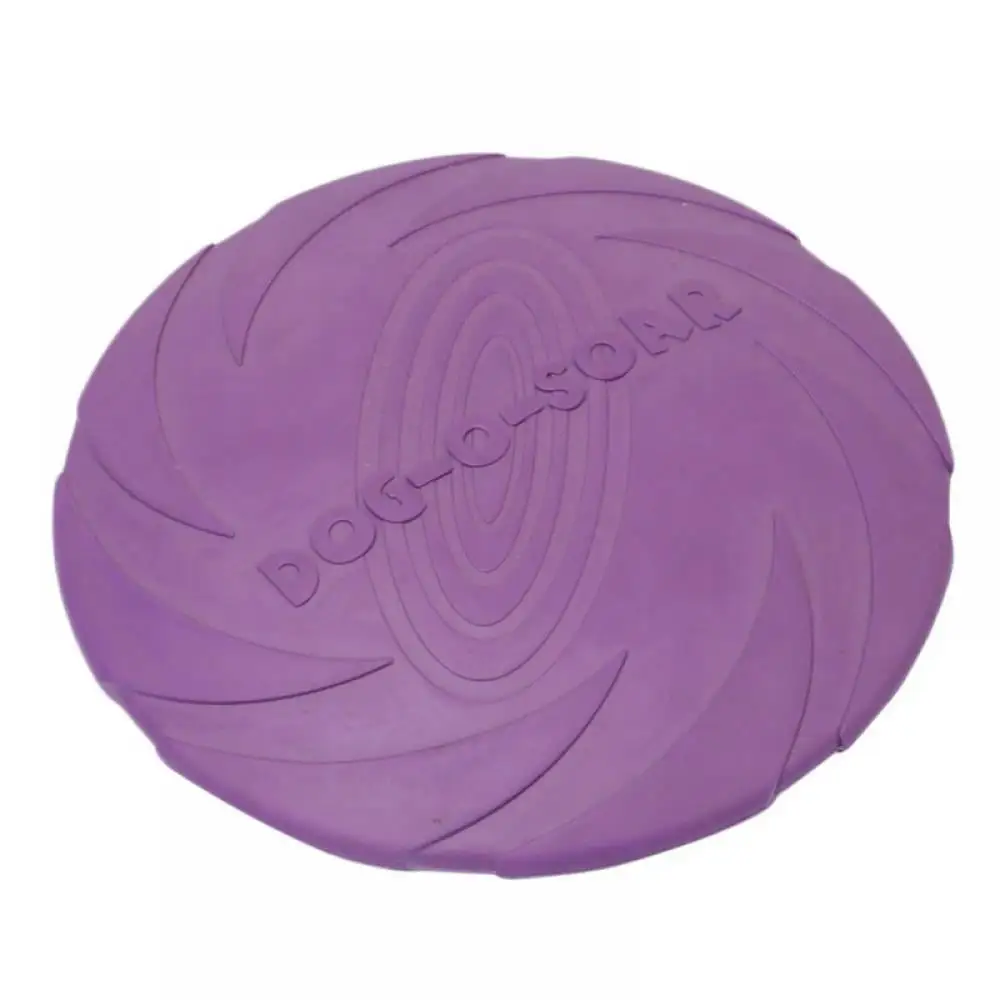 Dog Frisbee Indestructible Disc - for Large Dogs - Soft Rubber Frisbees for Training ?C Heavy Duty Durable Freezbee for Pets ?C Lightweight. Interactive Flying Toy for Fetch. Tug of War. Catch