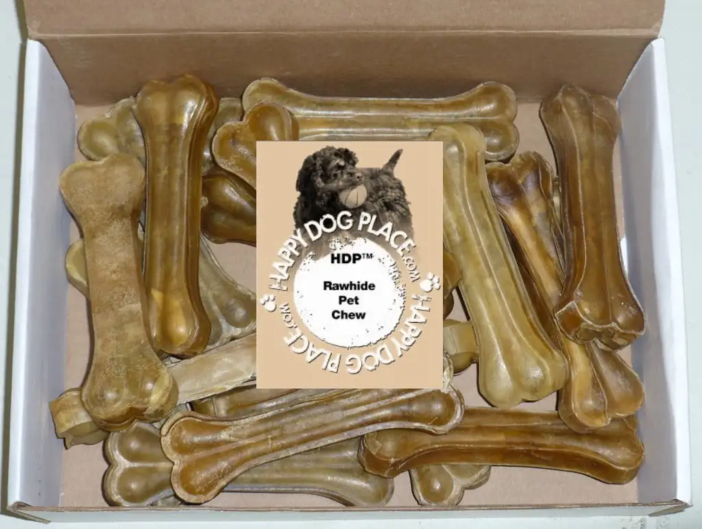 HDP Premium Pressed Rawhide Bones 6 Size:6 Inch Quantity:1 Piece