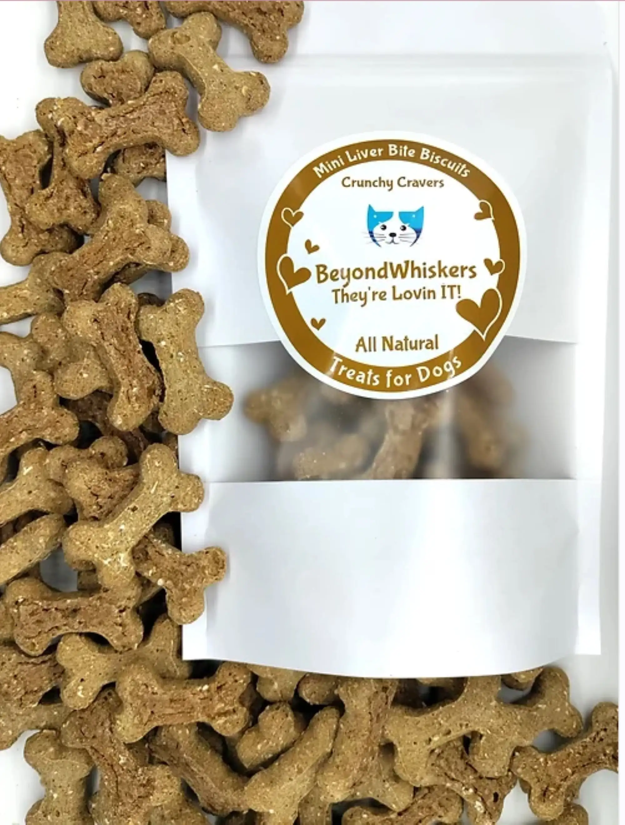 BeyondWhiskers Poultry liver Bites biscuits crunchy dog treats