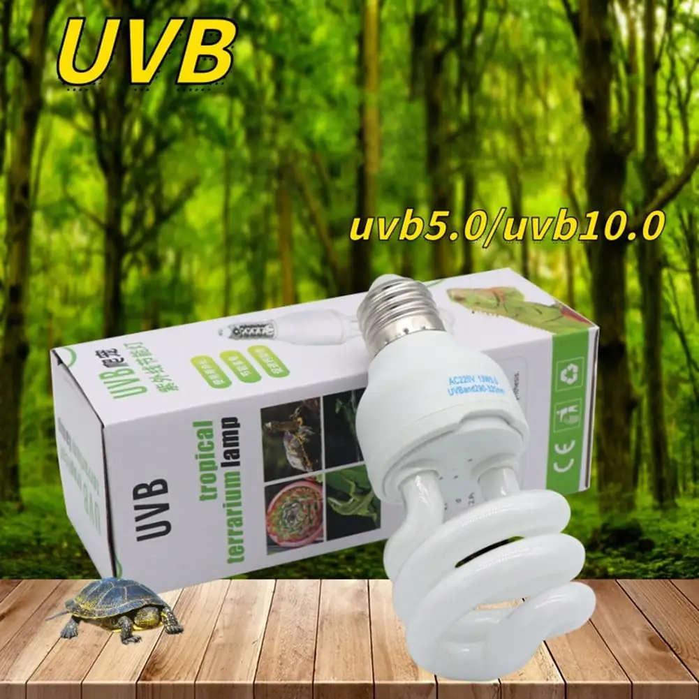 Reptile Light Energy-saving Calcium Supplement Lamp Uvb 5.0/10.0 Succulent Uv Light For Lizard Turtle