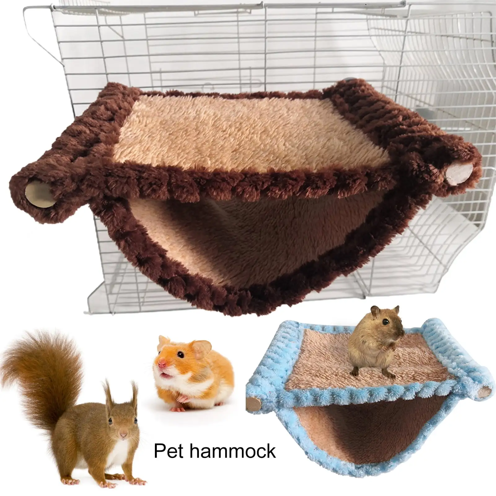 2-Layer Hanging Platform for Mouse. Chinchilla. Rat. Gerbil and Dwarf Hamster