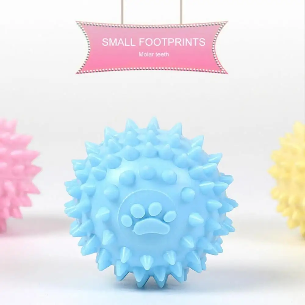 Balls for Dogs Small. Fetch Balls for Dogs Rubber Cute Colors TPR Puppy Toys Dog Toy Balls Dog Toys Spike Ball Dog Chew Toys for Small Dogs Pet Toys for Puppy Teething Toys.Blue