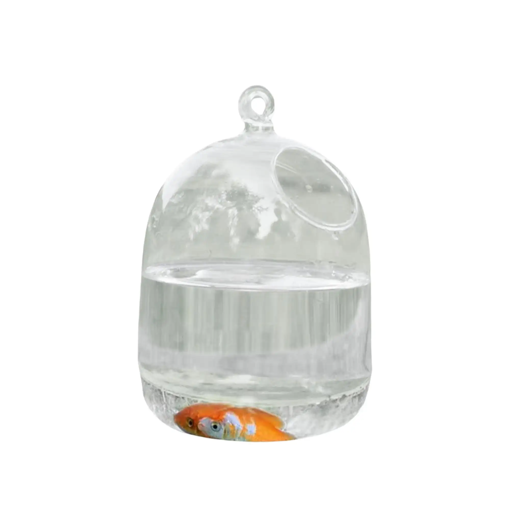 Desk Glass Hanging Fish Bowl Tank with Stand Fish Homes Creative Vase Aquarium for Home Garden Desk Fish Moss