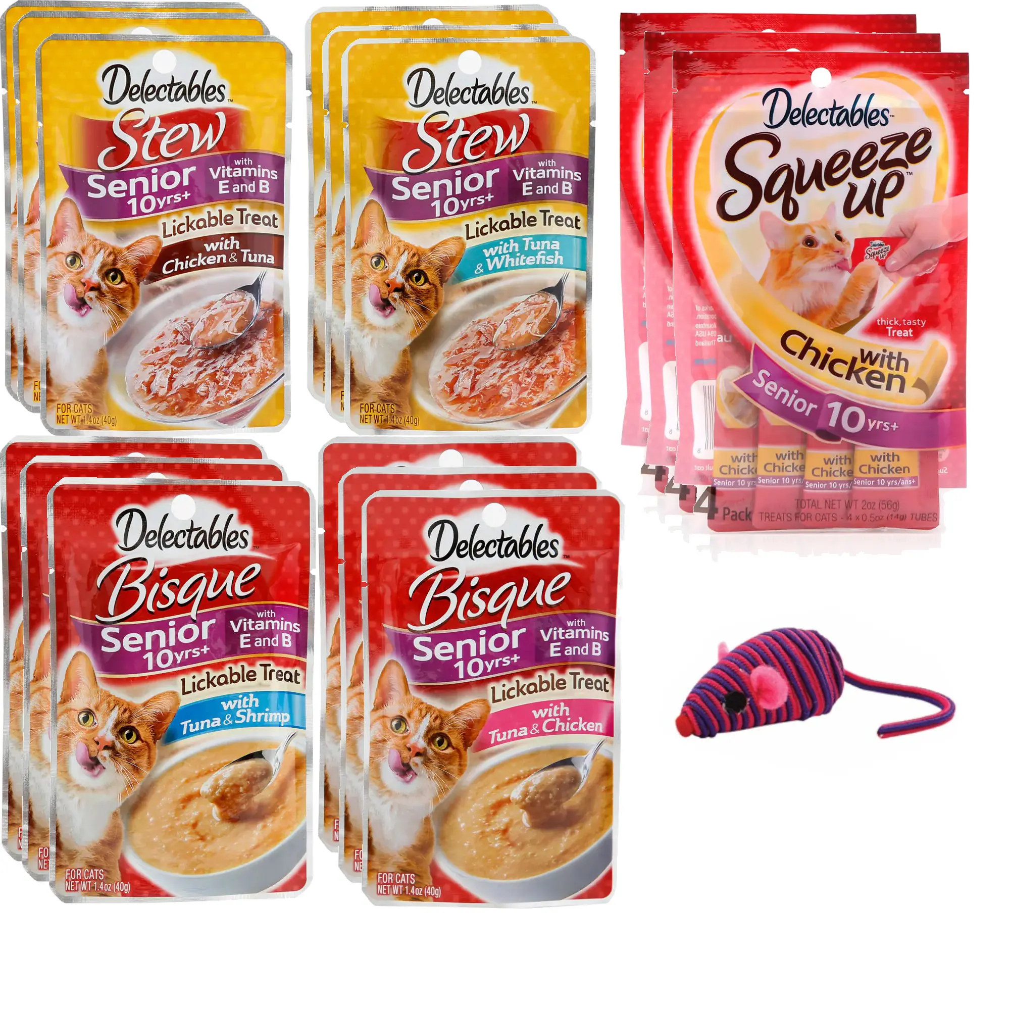 Hartz Delectables BISQUE SENIOR 10+ Flavor:Senior 10+ Size:Pack of 15