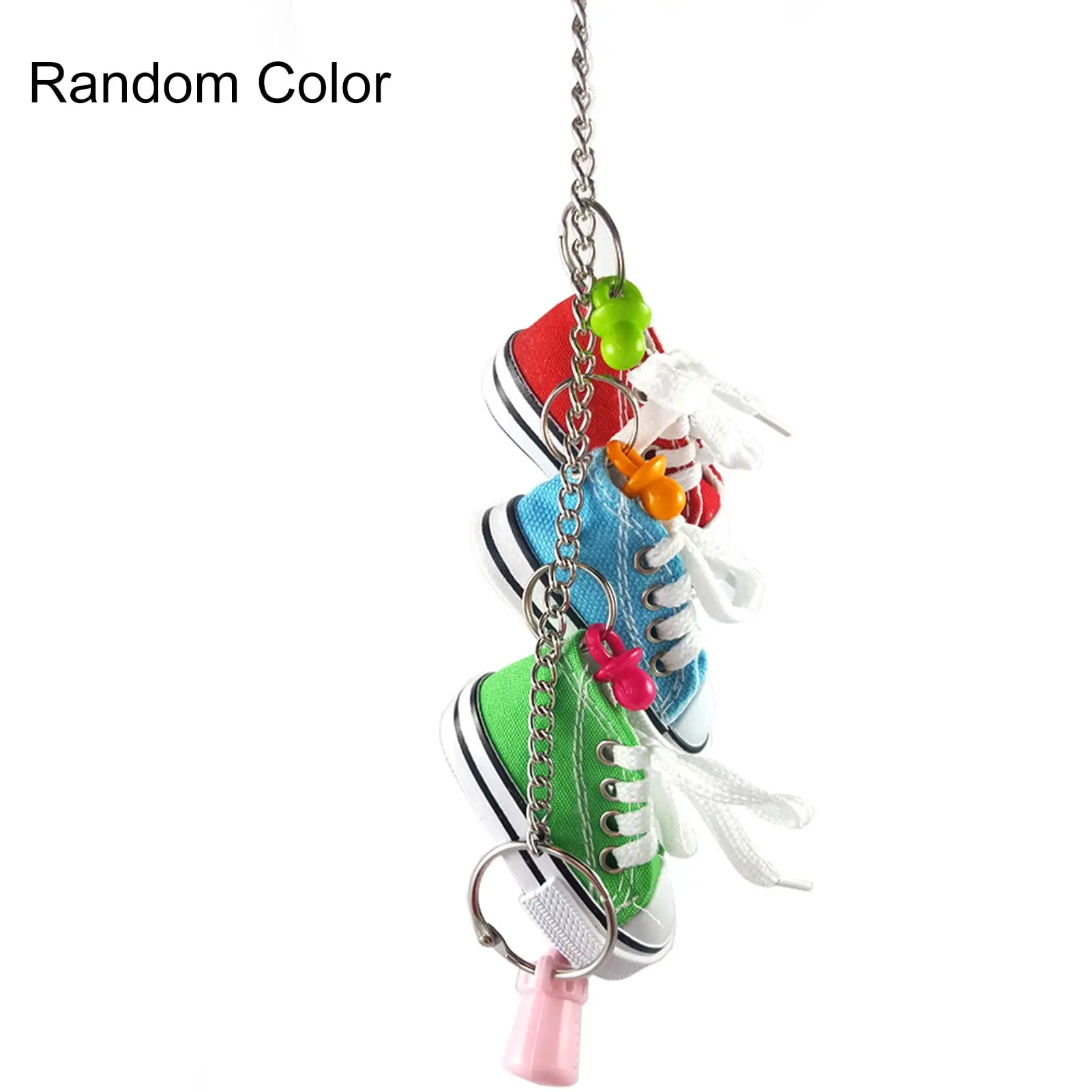 leaveforme Colorful Hanging Pet Bird Parrot Chewing Biting Sports Shoes Toy Cage Decoration