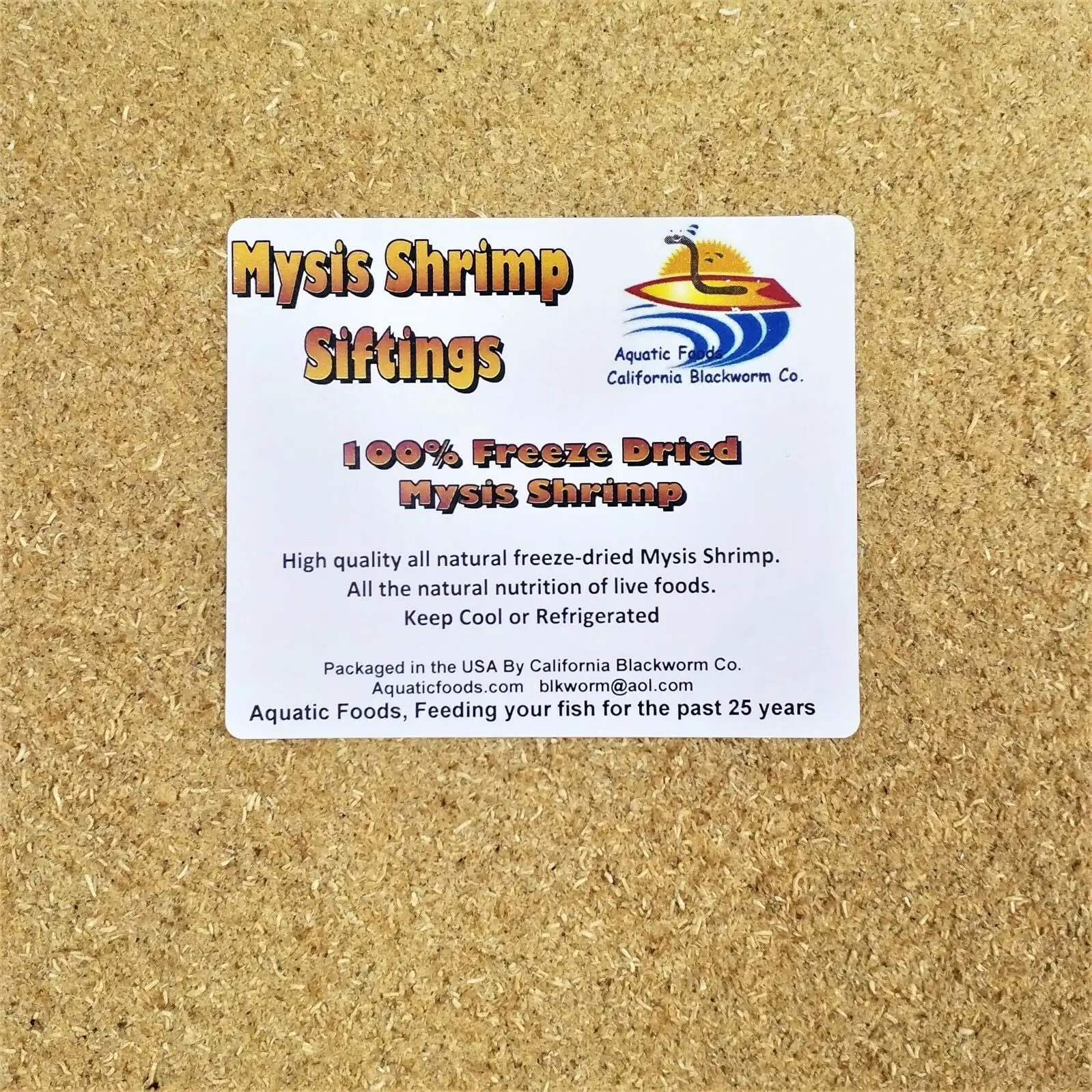 Mysis Shrimp Freeze Dried Siftings??1-lb