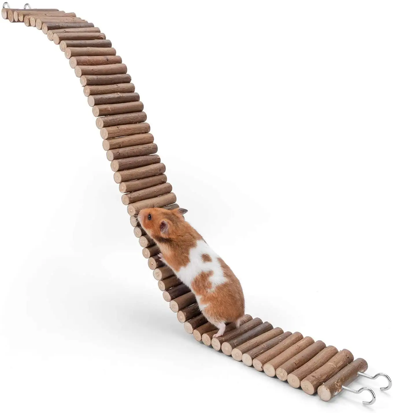 Walbest Hamster Suspension Bridge Toy. Long Climbing Ladder for Dwarf Syrian Hamster Mice Mouse Gerbils and Other Small Animals