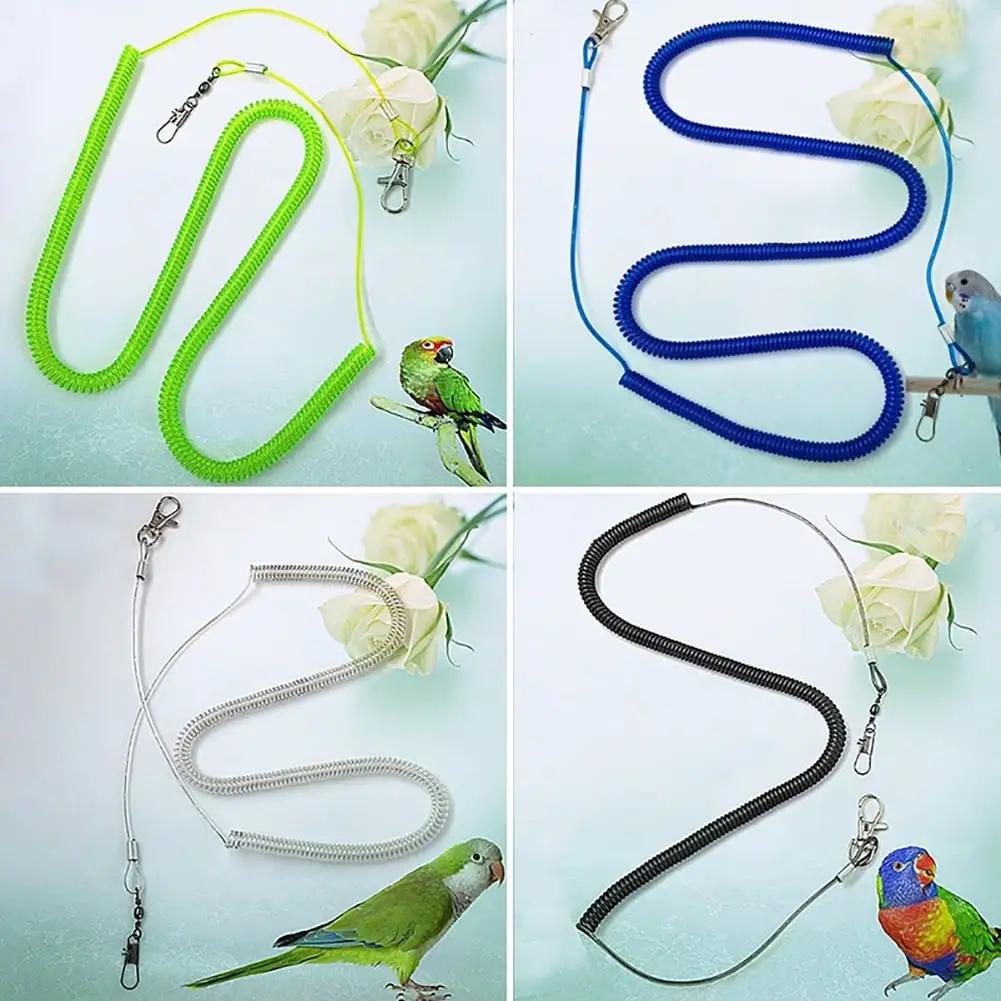 Besufy Pet Parrot Training Rope Parrot Bird Leash Flying Training Rope Straps Parrot Cockatiels Starling Budgie