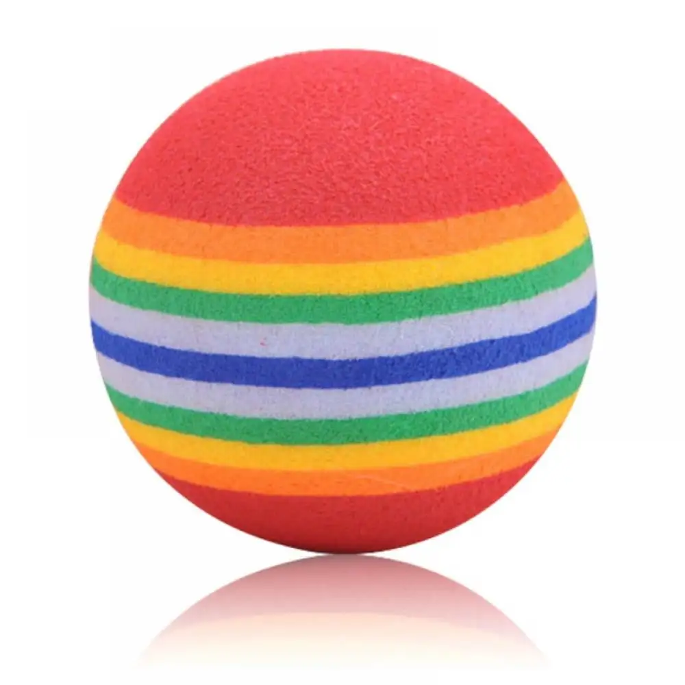 10Pcs Interactive Cat Toy Balls for Indoor Cats.Colorful Rainbow Soft EVA Kitten Toys Ball for Small Dogs Puppies