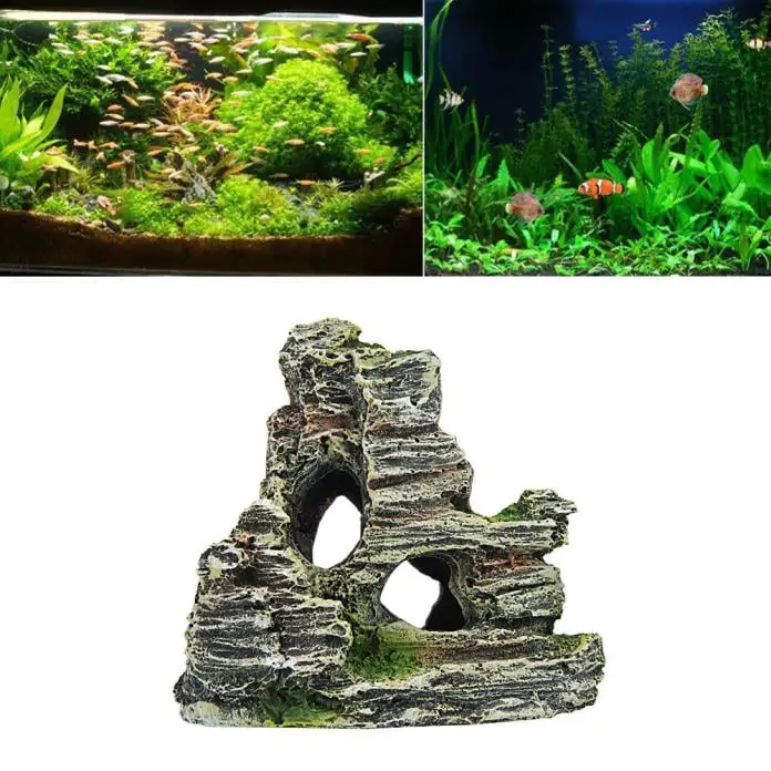 Cartoon resin castle aquariums castle decoration aquarium fish tank