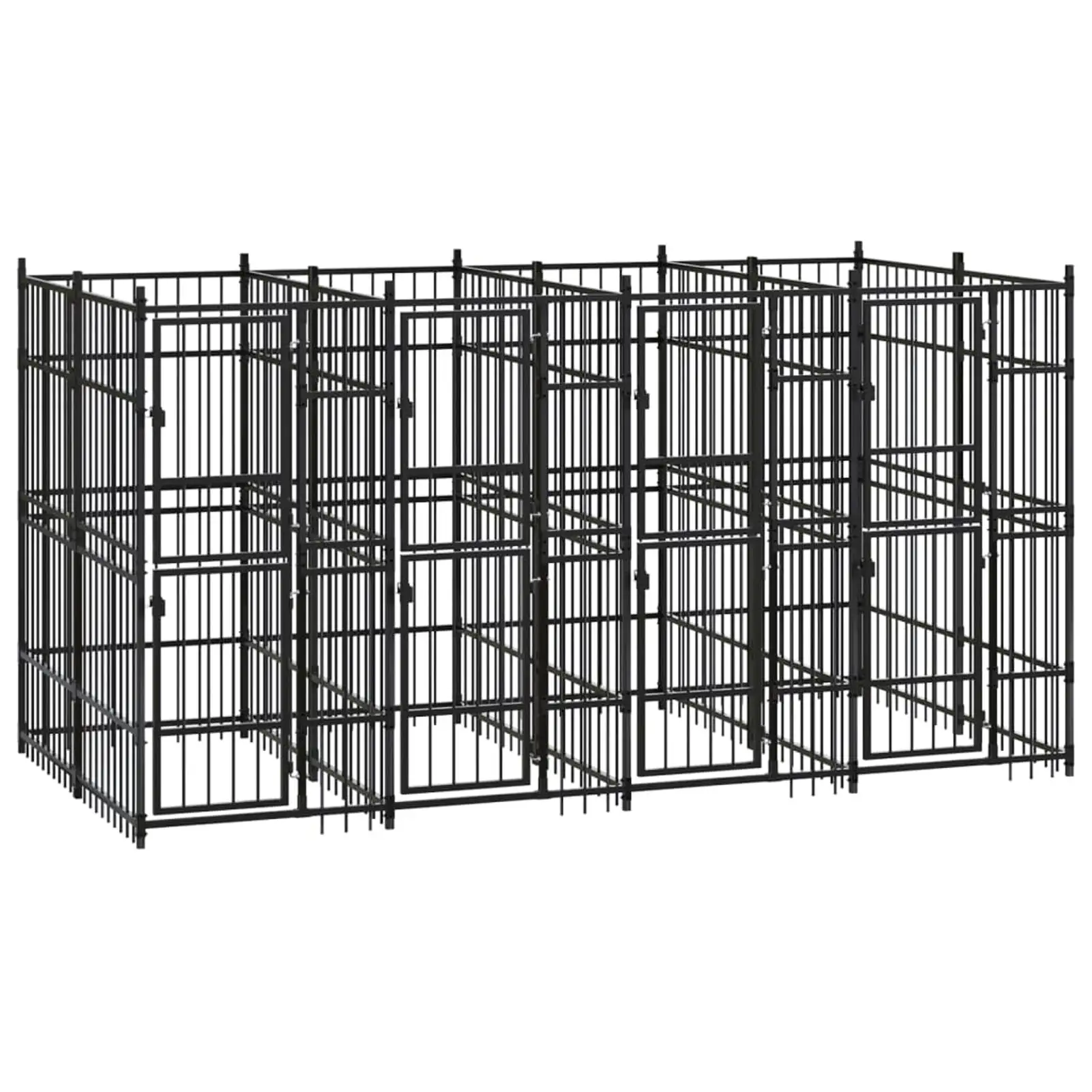 Carevas Outdoor Dog Kennel Steel 79.3 ft2