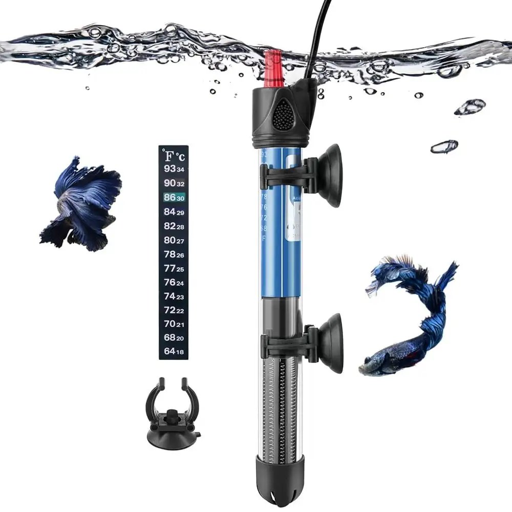 Aquarium Heater Submersible Fish Tank Water Heater Thermostat