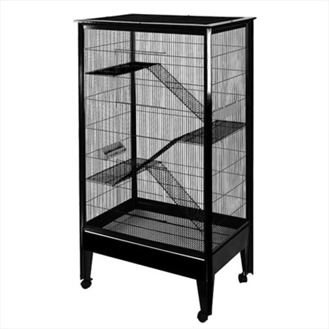 A&E Cage Large - 4 Level Small Animal Cage on Casters-Material:Metal