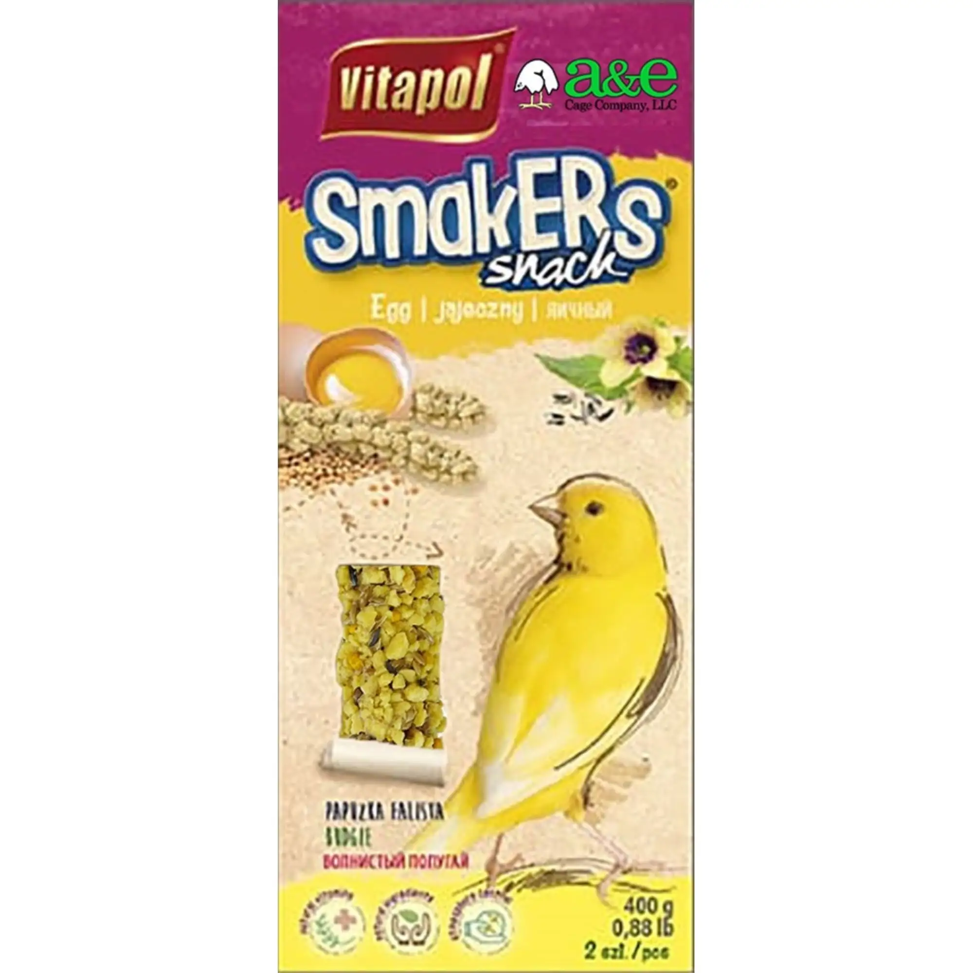 AE Cage Company Smakers Canary Egg Treat Sticks