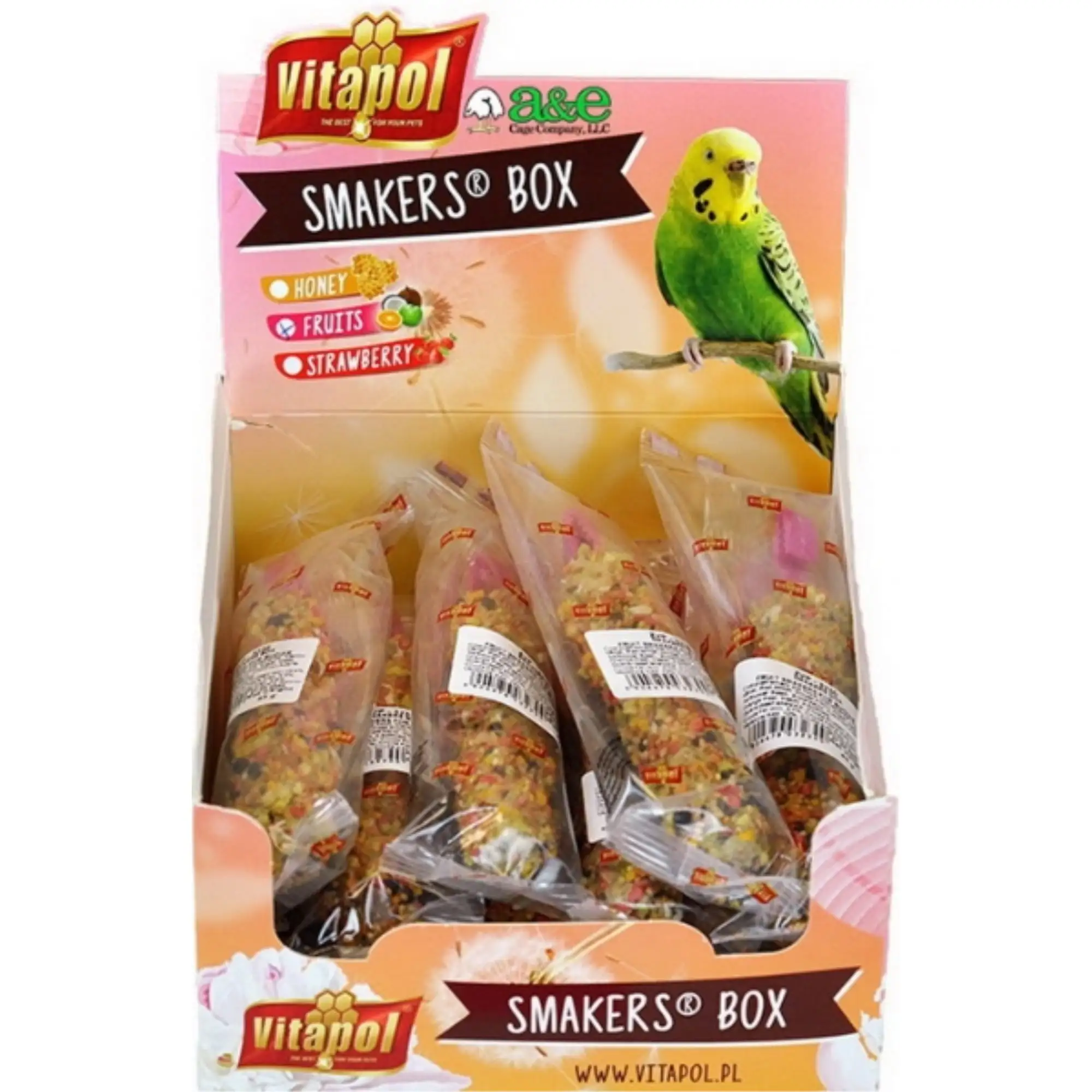 AE Cage Company Smakers Parakeet Fruit Treat Sticks