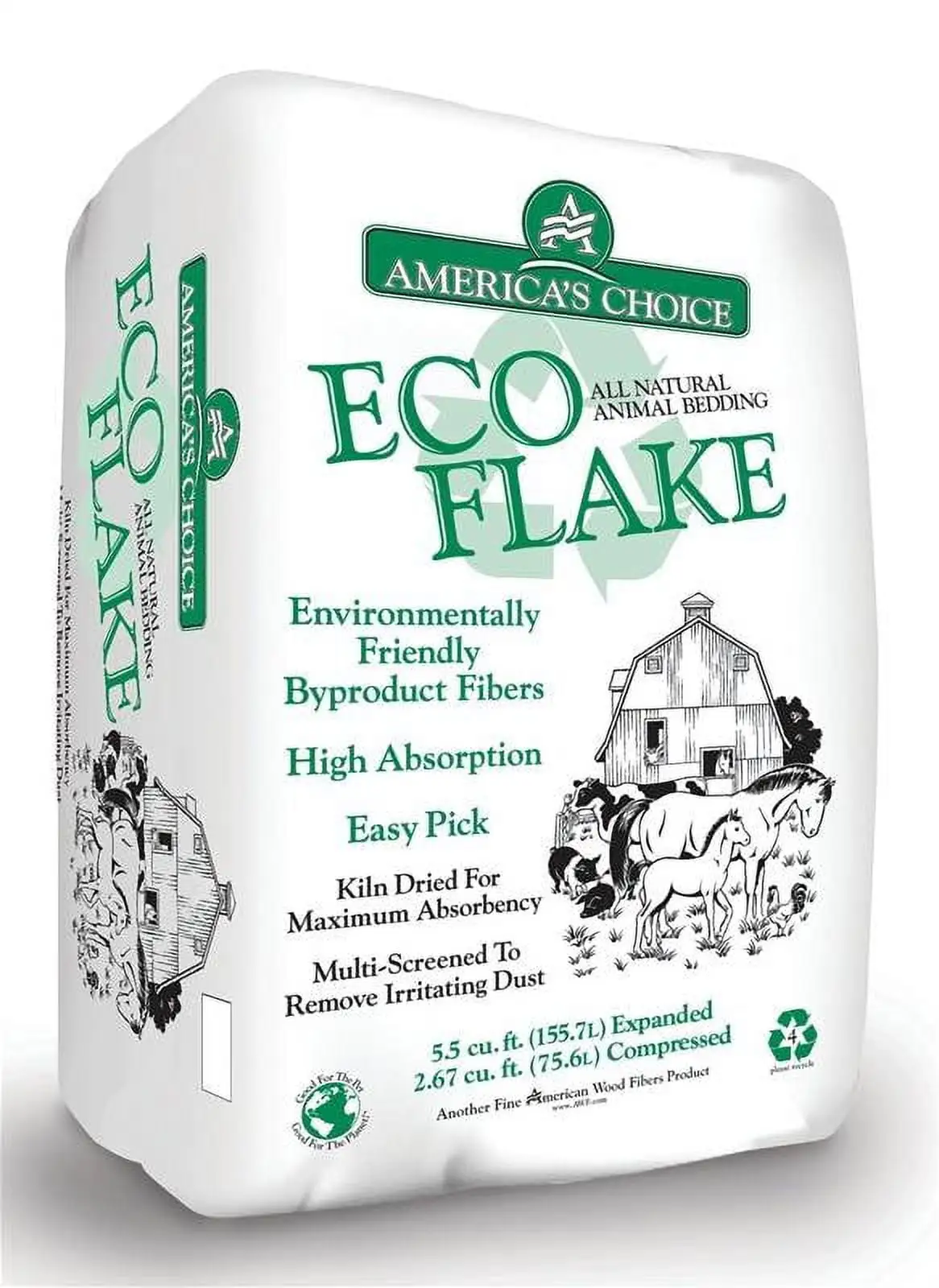 AMERICAN WOOD FIBERS 532.67P2ECOAC 5.5CUFT Eco Pet Bedding