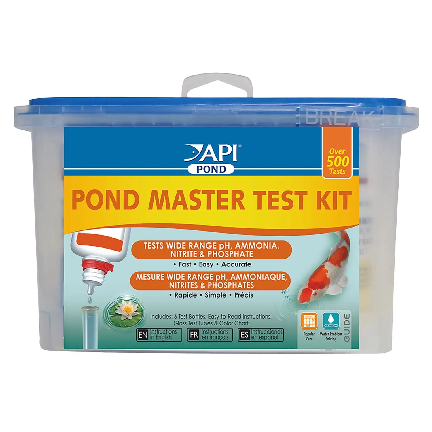 API PondCare Pond Master Test Kit Liquid Water Conditioner Fast Easy Accurate