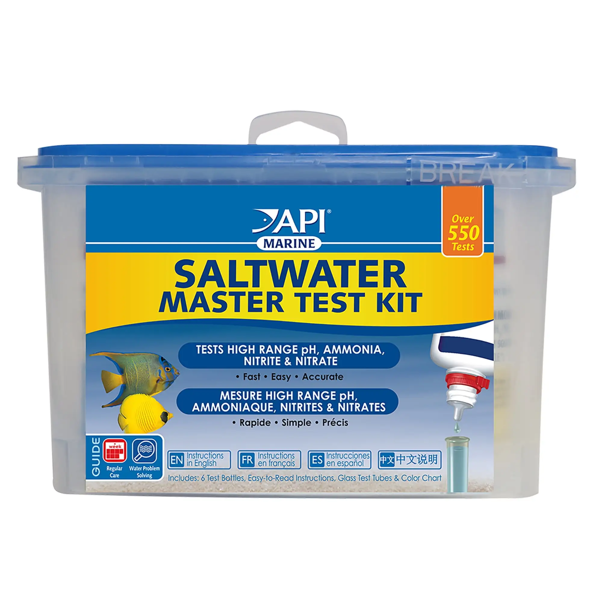 API Saltwater Master Test Kit. Aquarium Water Test Kit. 550 Tests