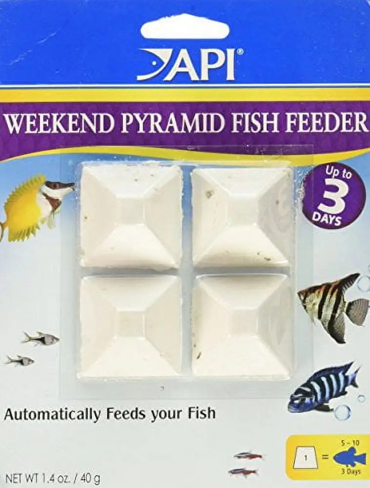 API Weekend Pyramid Fish Feeder. 3-Day. 4-Count Pack