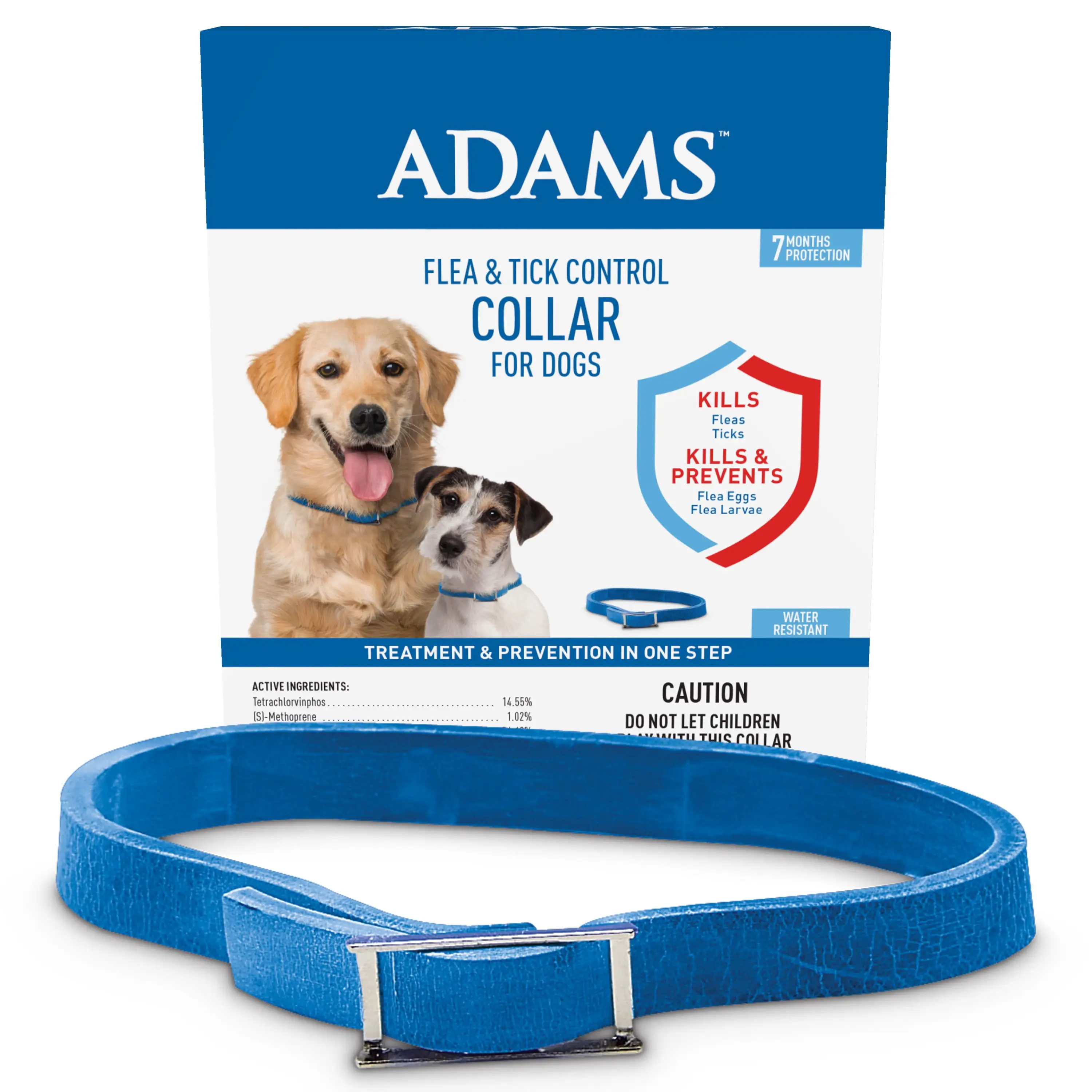 Adams Flea and Tick Control Collar for Dogs and Puppies. 1 pack