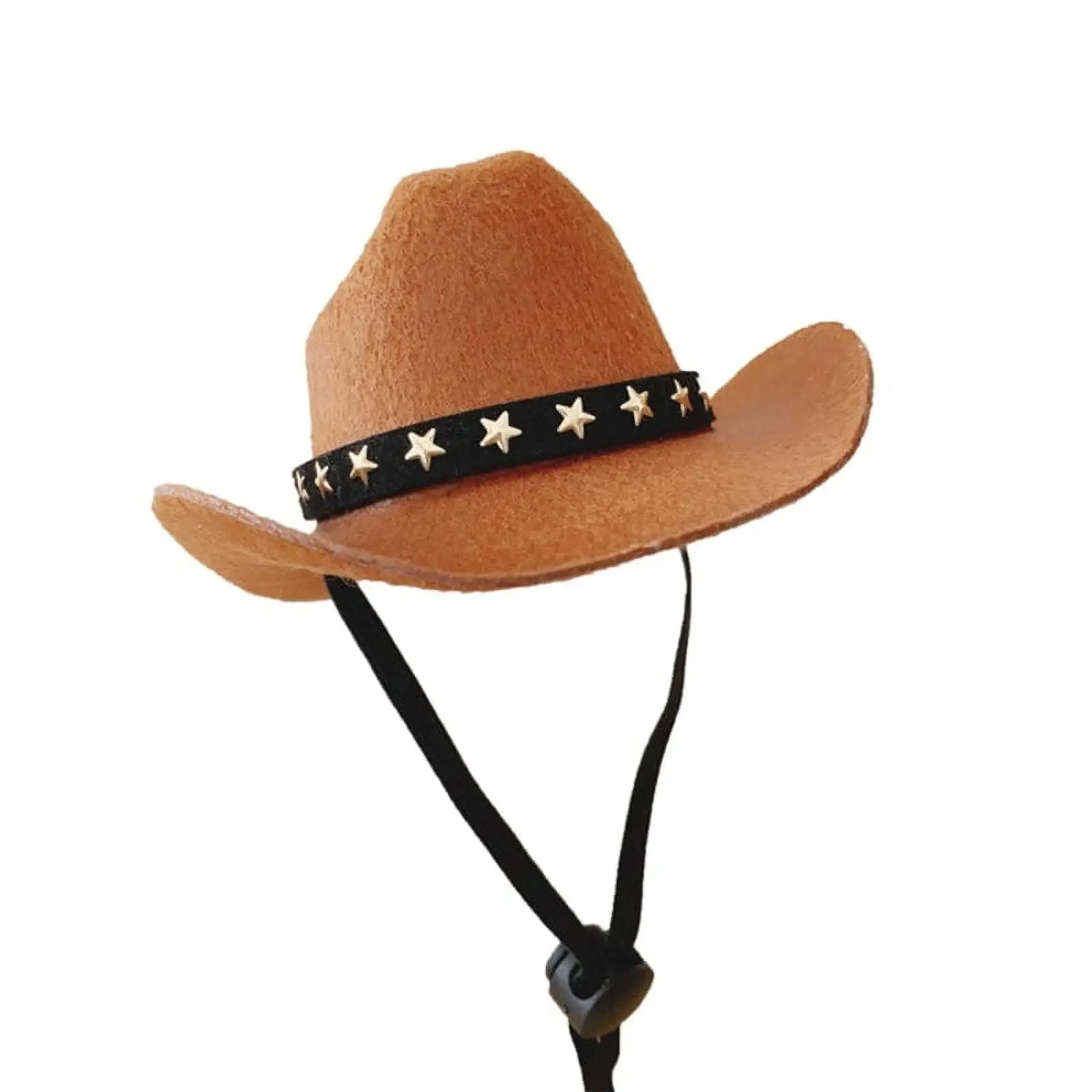 Adjustable Cat Cowboy Cap WesternStyle Cowboy Hat Pet Dress Up Cap Dog Supplies