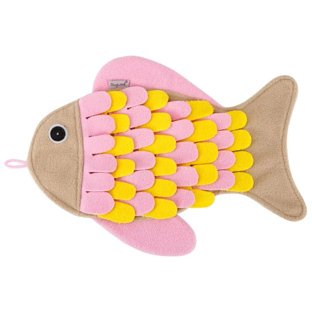 Adorable Snuffle Mat Household Feeding Mat Fish-shaped Sniffle Blanket Pet Accessory