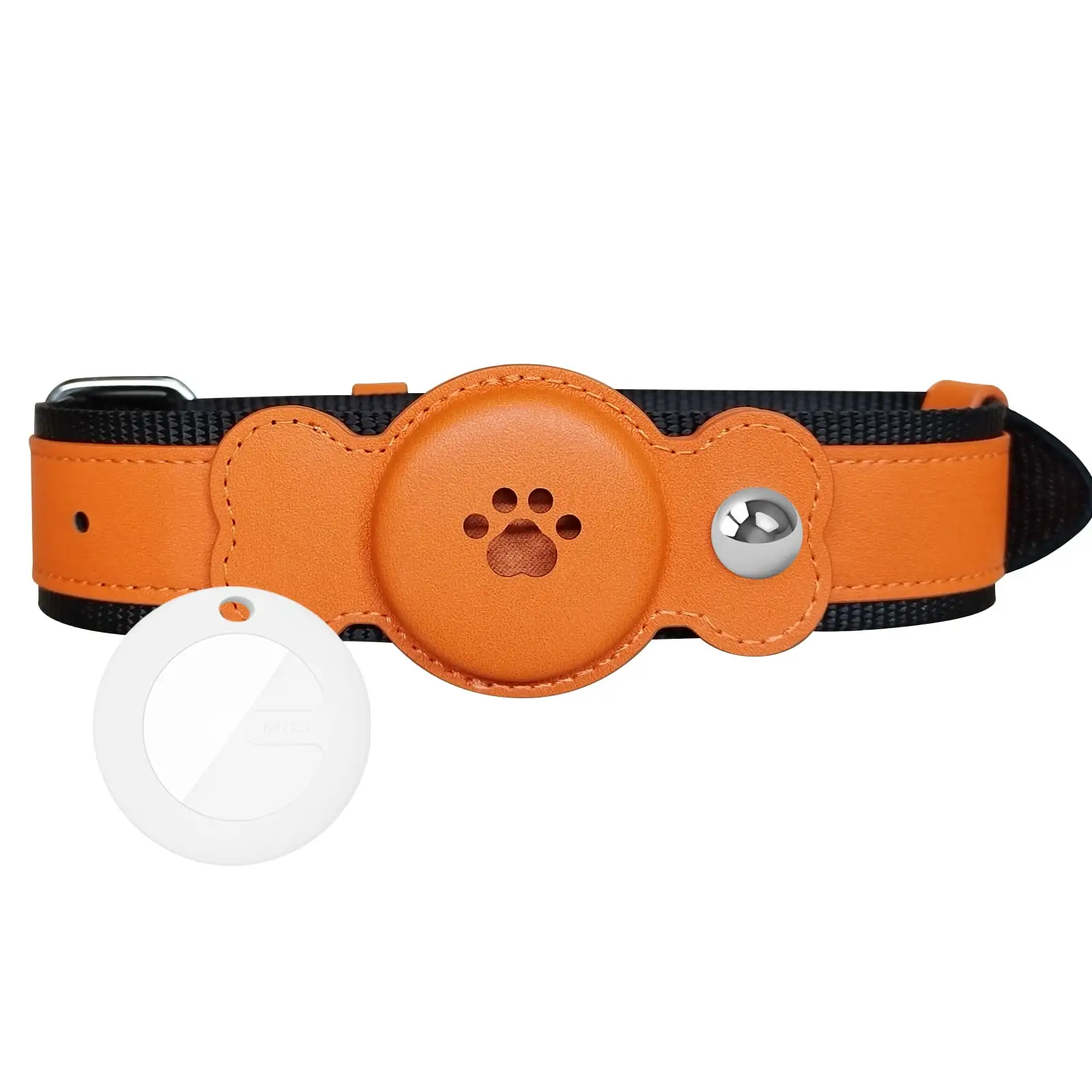 Aibecy GPS for Dogs Waterproof IP67 Tracking Smart Collar Real-time Location No Monthly Fee Dog Collar for Small Medium Large Dogs Unlimited Dog Tracking for Airtag for iOS