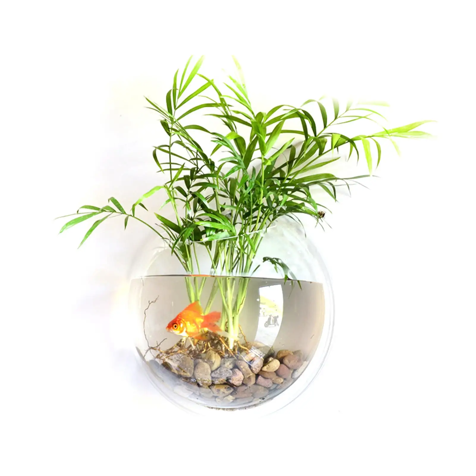 Aibecy Home Decoration Wall Mount Fish Tanks Goldfish Bowl Acrylic Hanging Aquariums Flowerpot Flower Vase