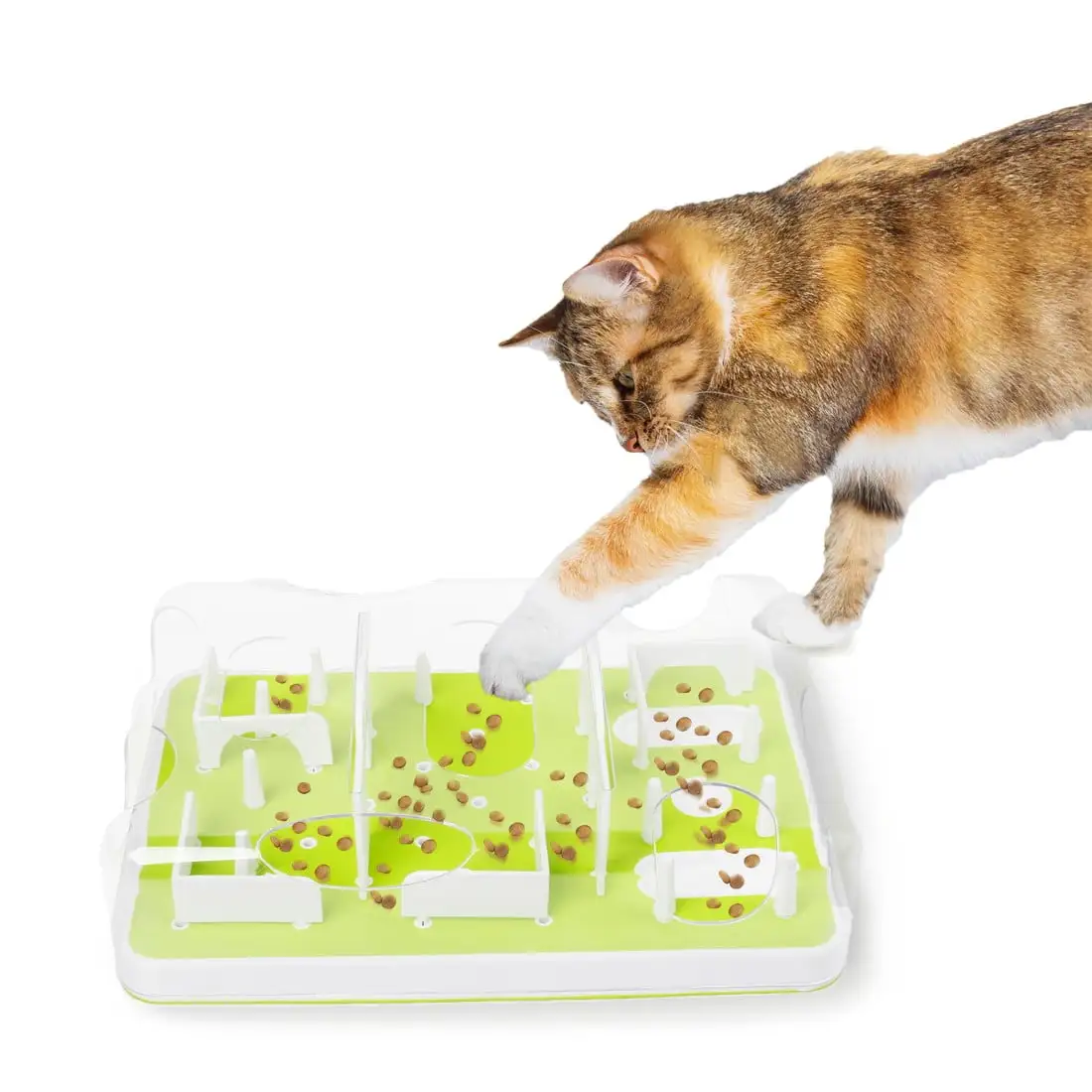 All For Paws Interactive Cat Puzzle Toy & Slow Feeder for IQ Training & Mental Stimulation